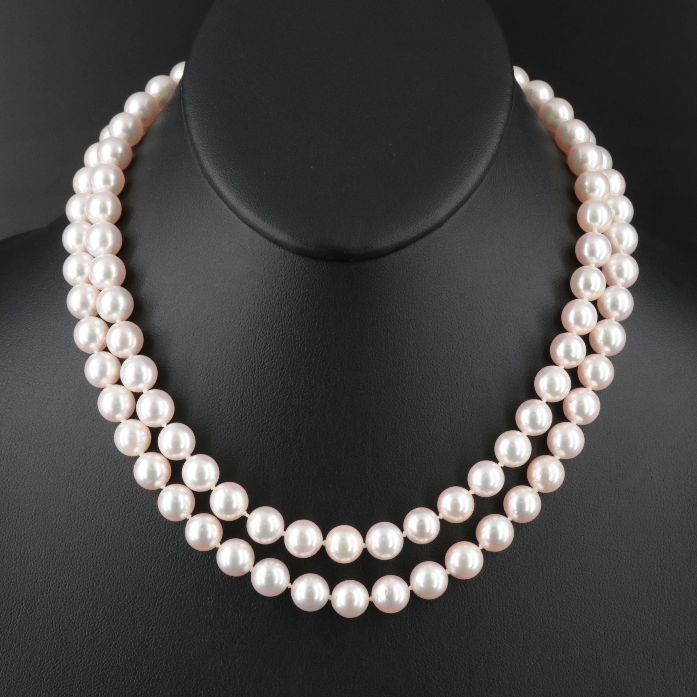 Pearl Double Strand Necklace