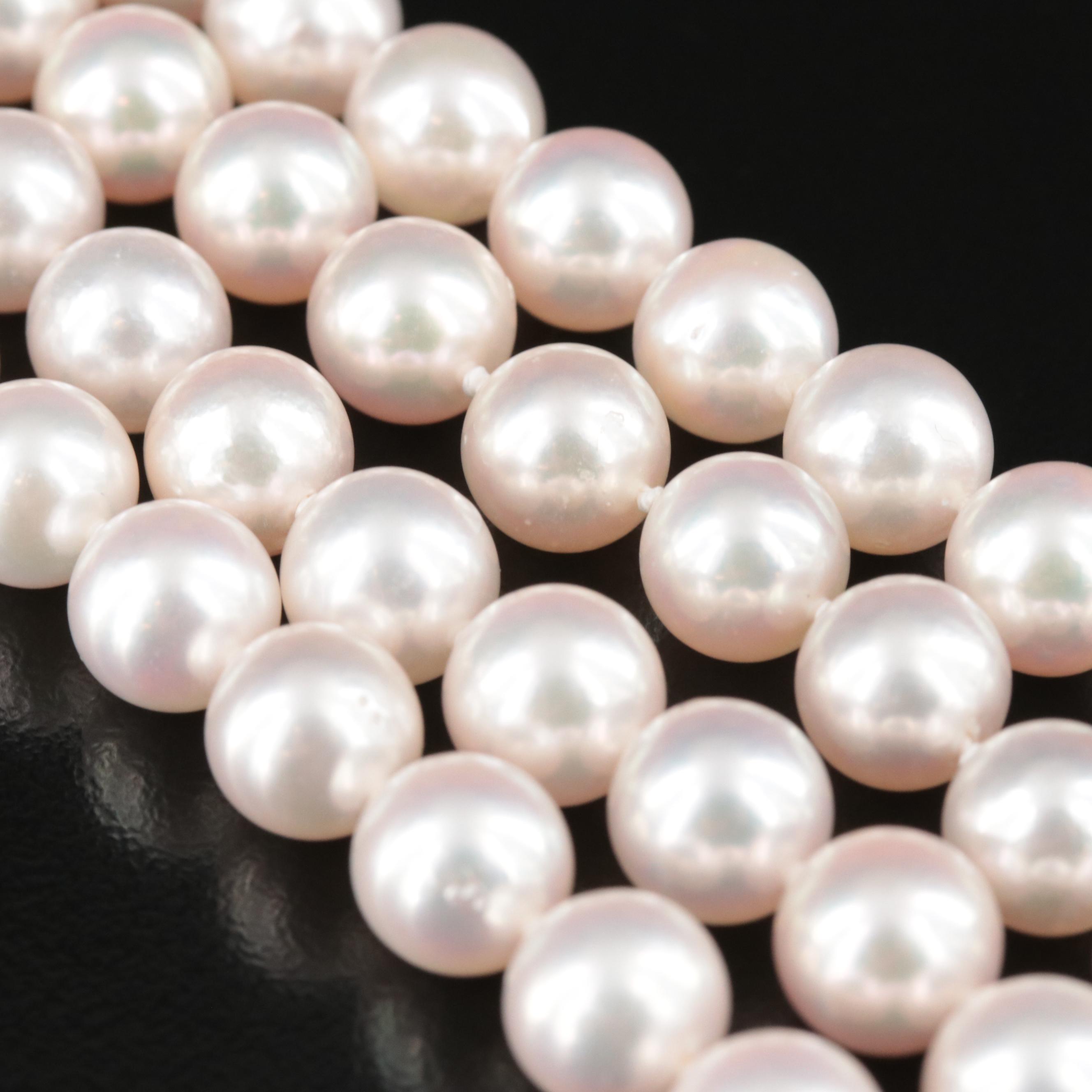 Pearl Double Strand Necklace