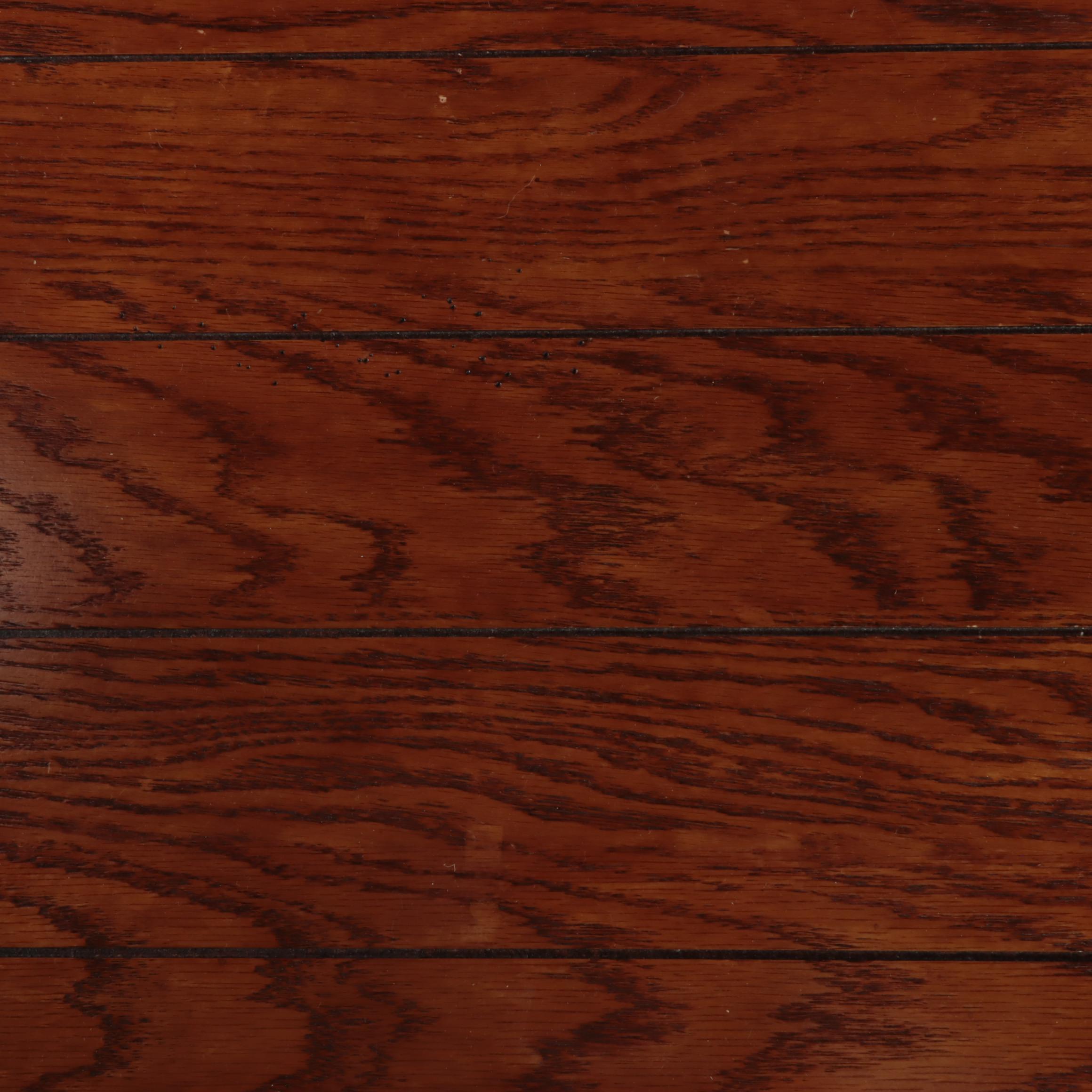 Arts and Crafts Style Oak Two-Drawer Console Table