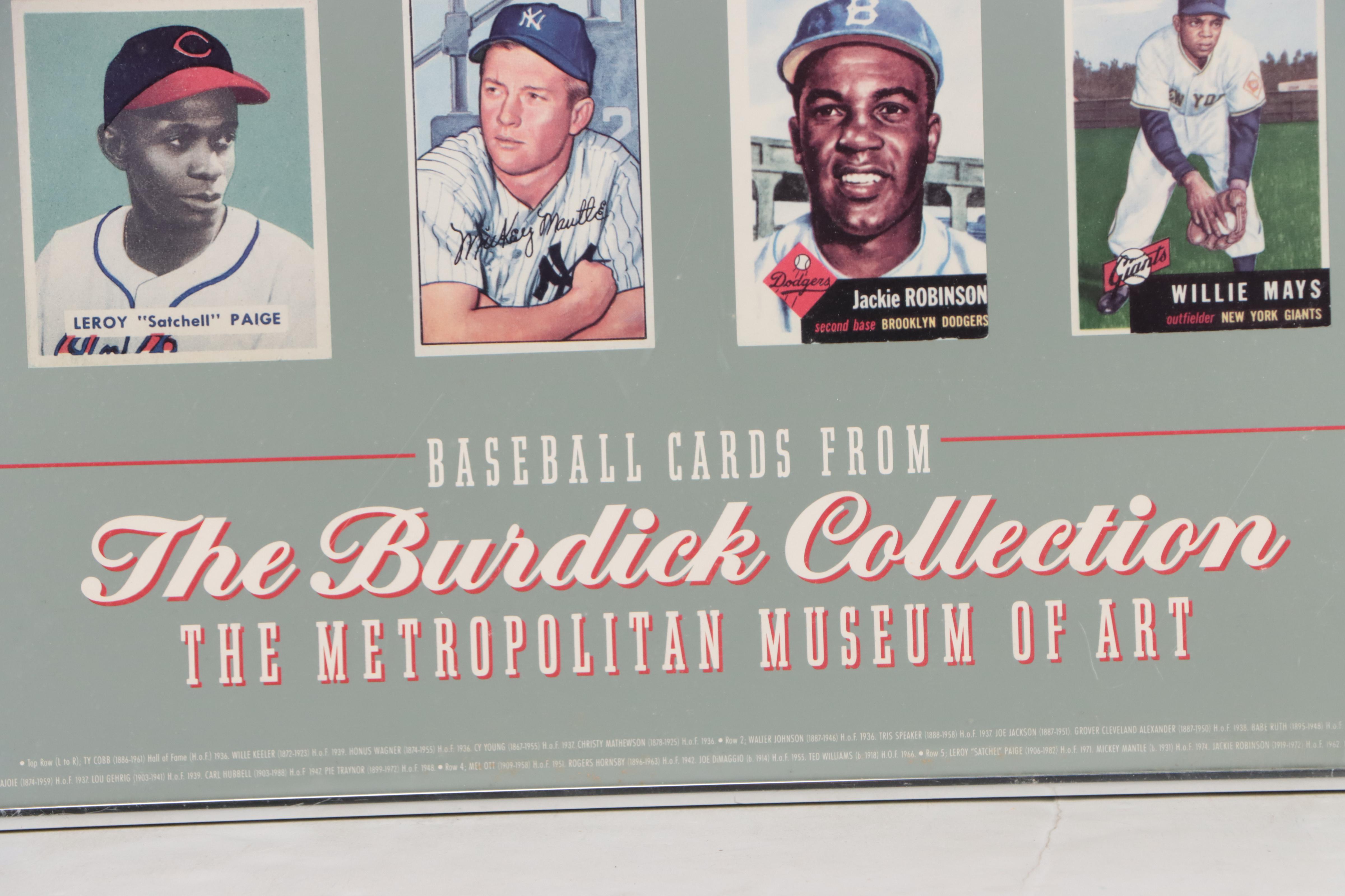 Metropolitan Museum of Art "Legends of Baseball" Card Posters