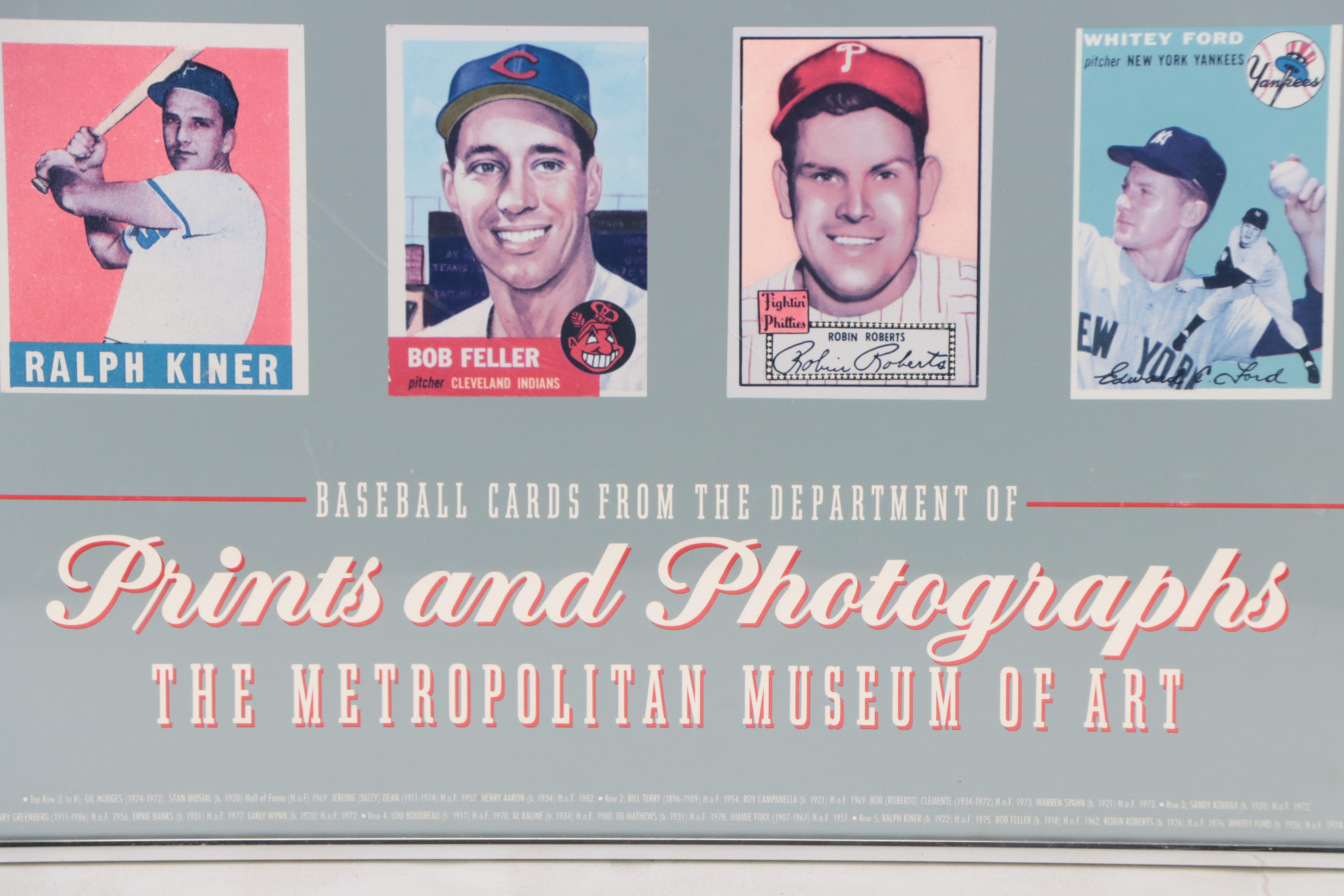 Metropolitan Museum of Art "Legends of Baseball" Card Posters