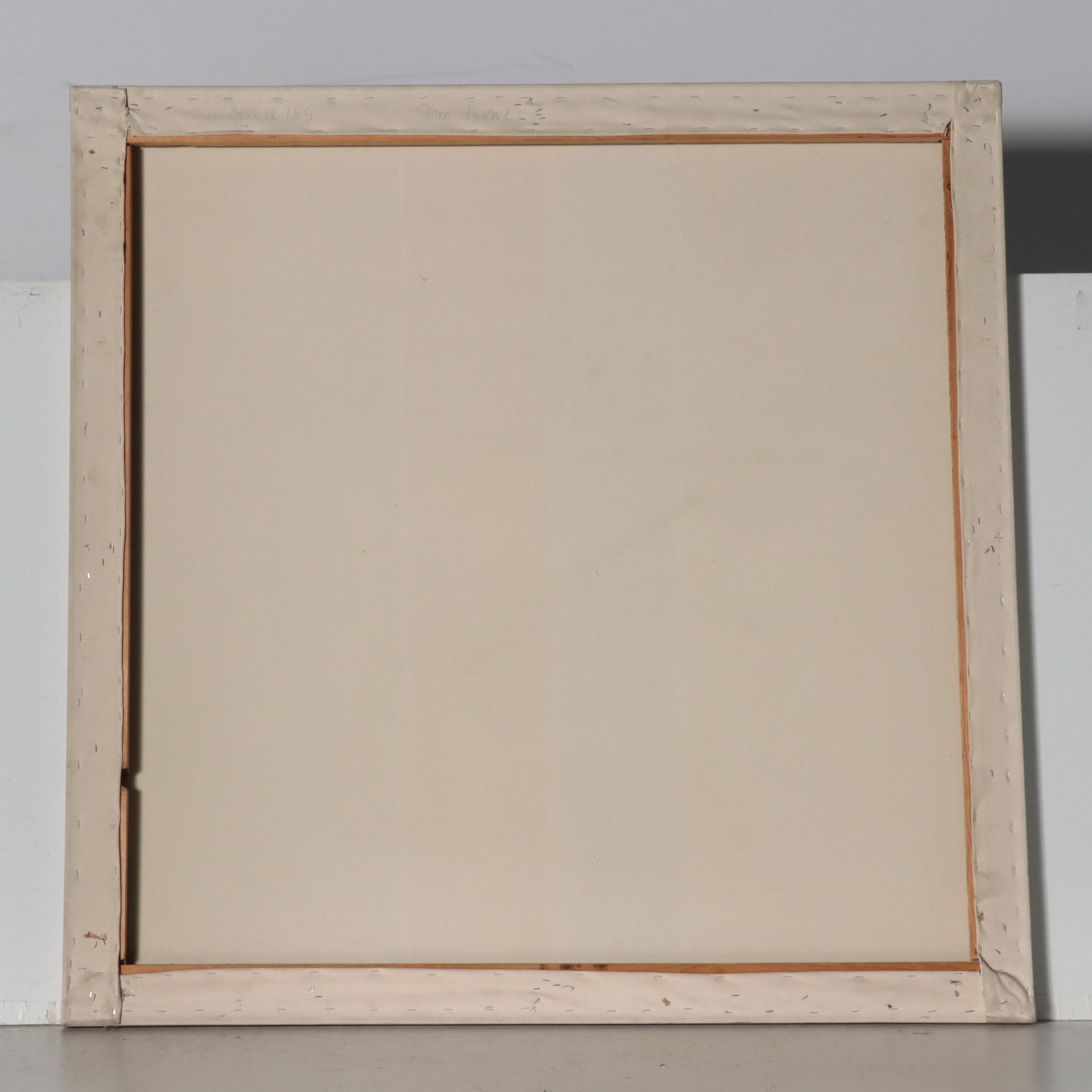 Tom Levine Large-Scale Abstract Oil Painting "Opus 18 No. 5"