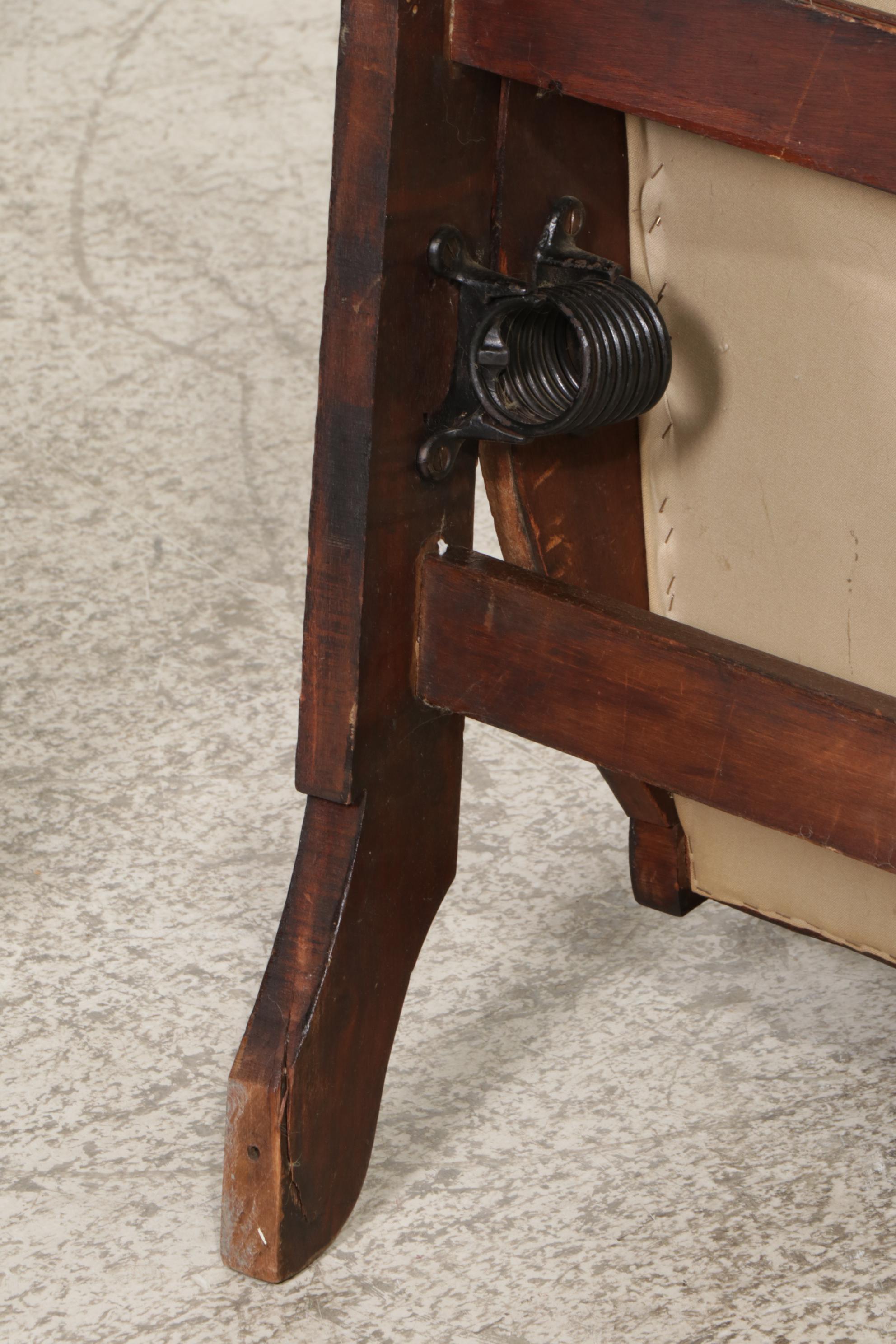 Victorian Carved Walnut Chair and Platform Rocker, Late 19th/ Early 20th Century