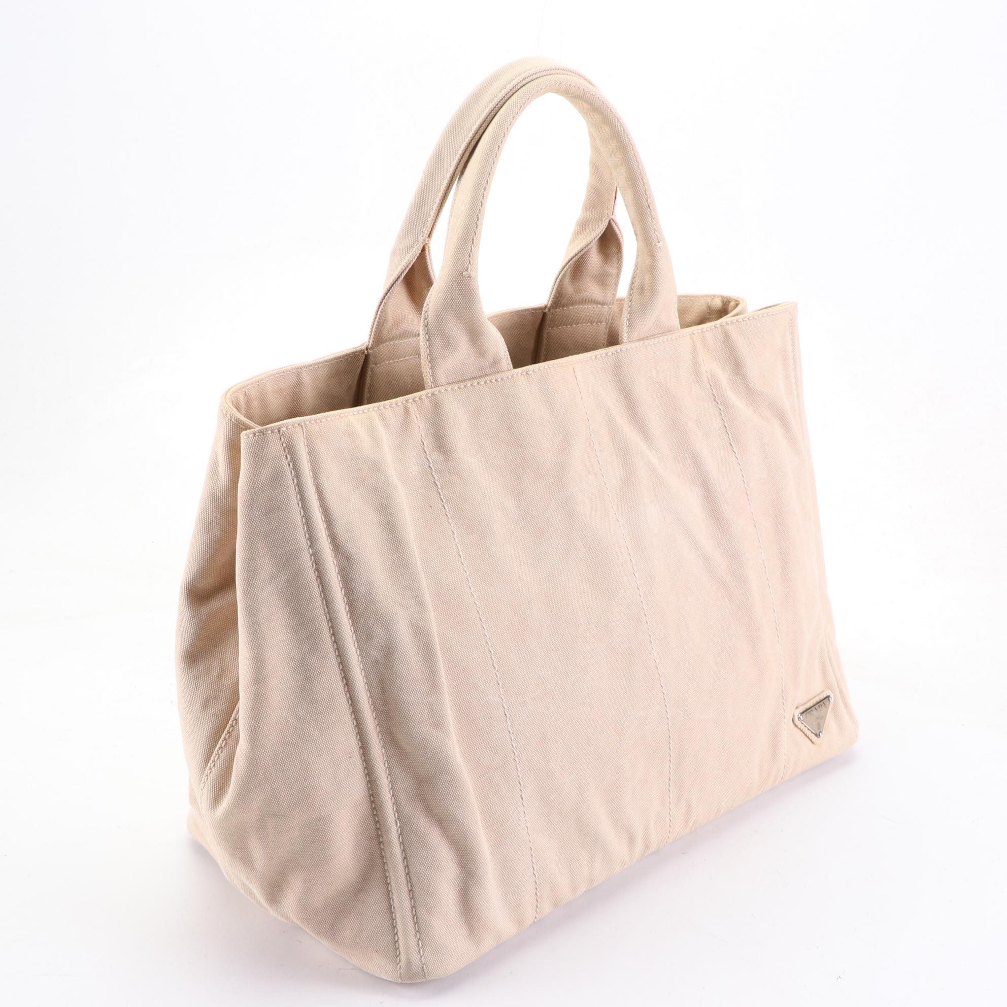 Prada Canapa Canvas Tote