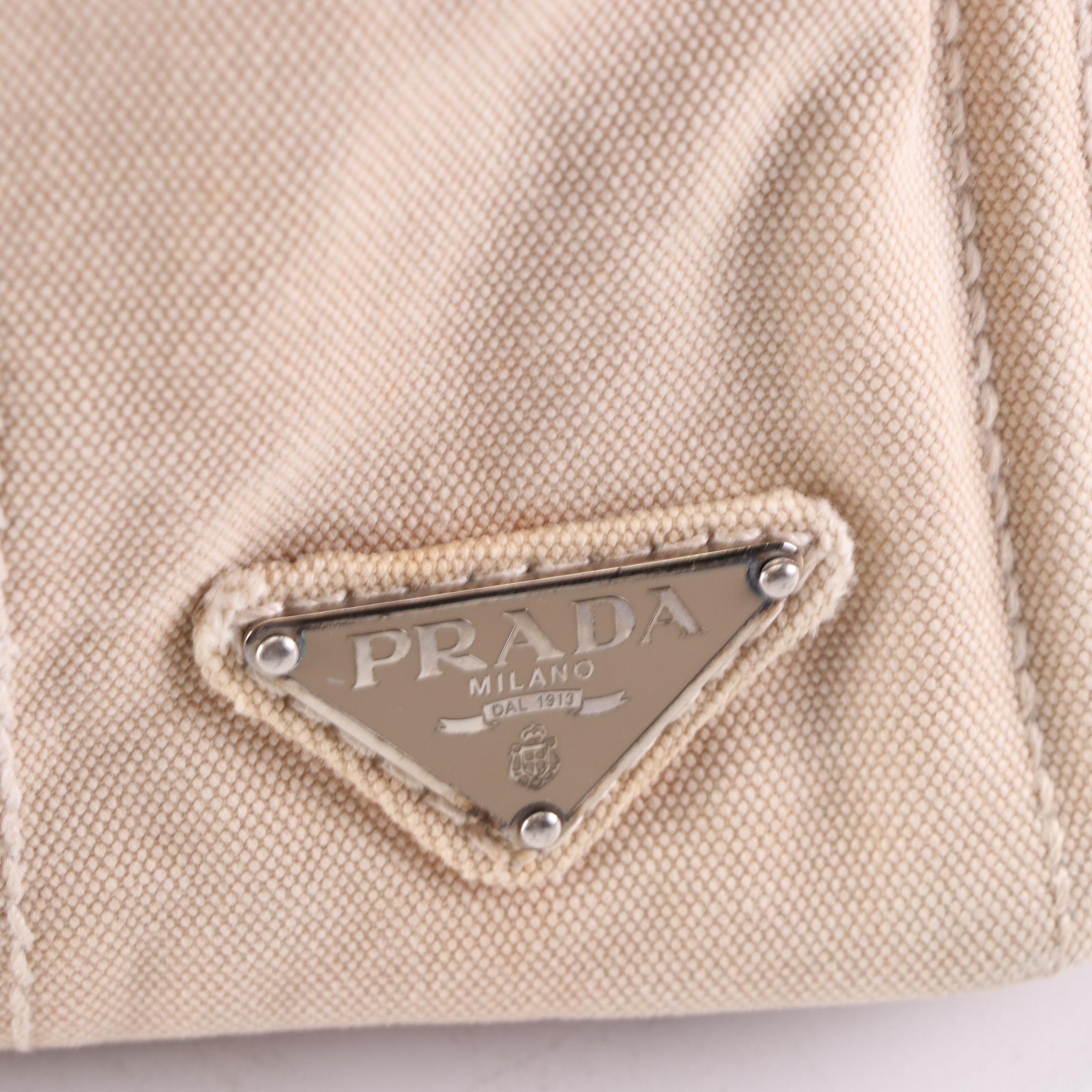 Prada Canapa Canvas Tote