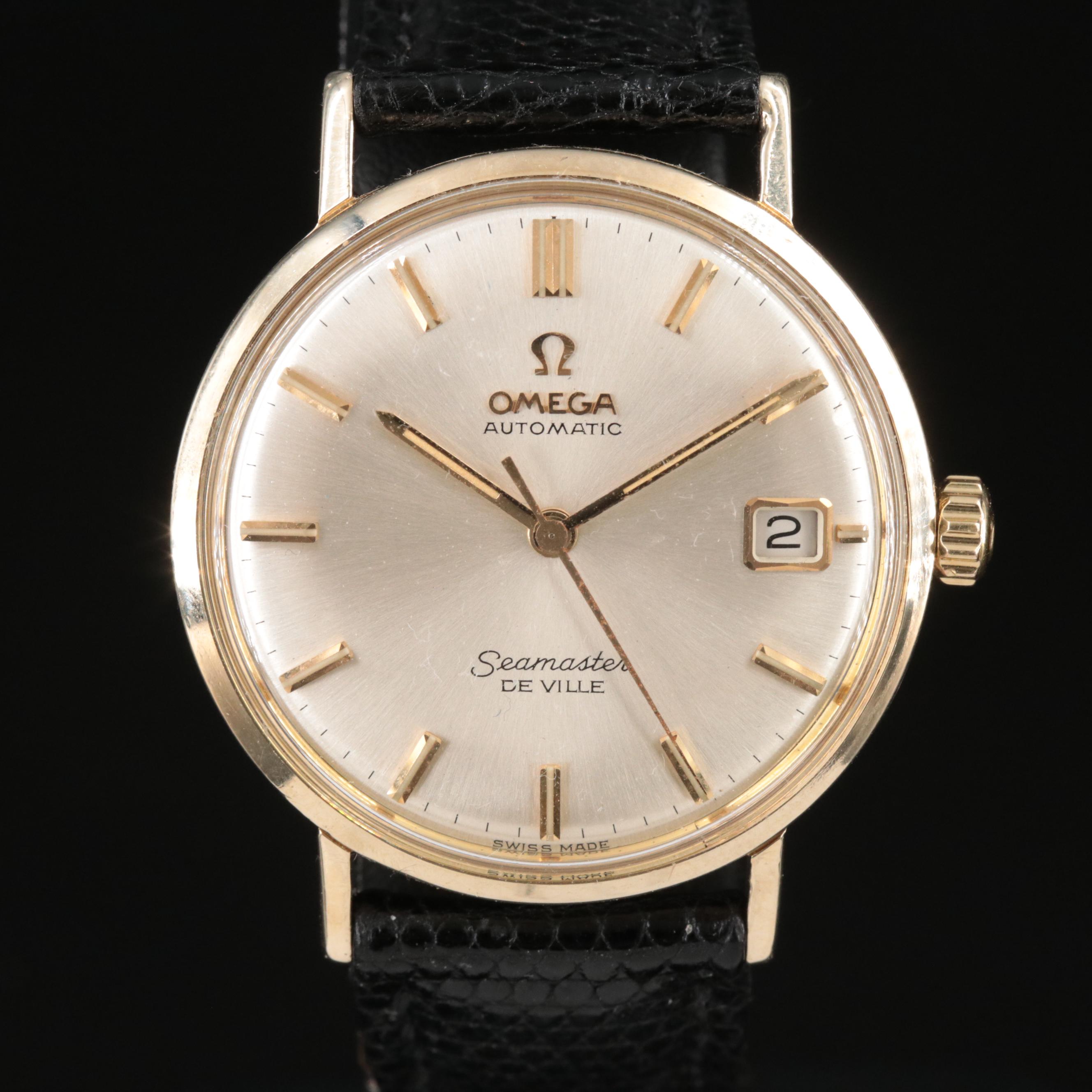 14K Omega Seamaster DeVille Automatic Watch