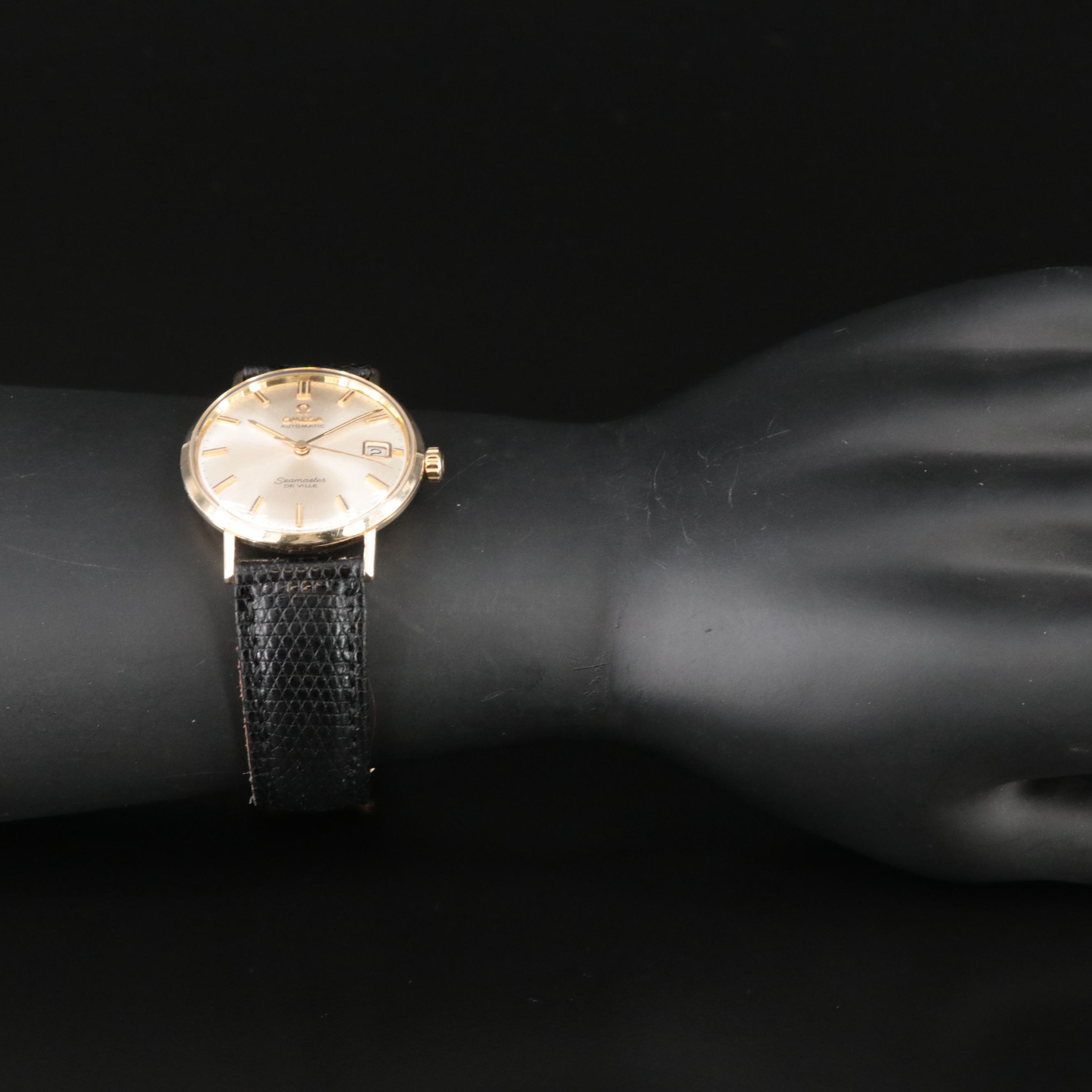 14K Omega Seamaster DeVille Automatic Watch