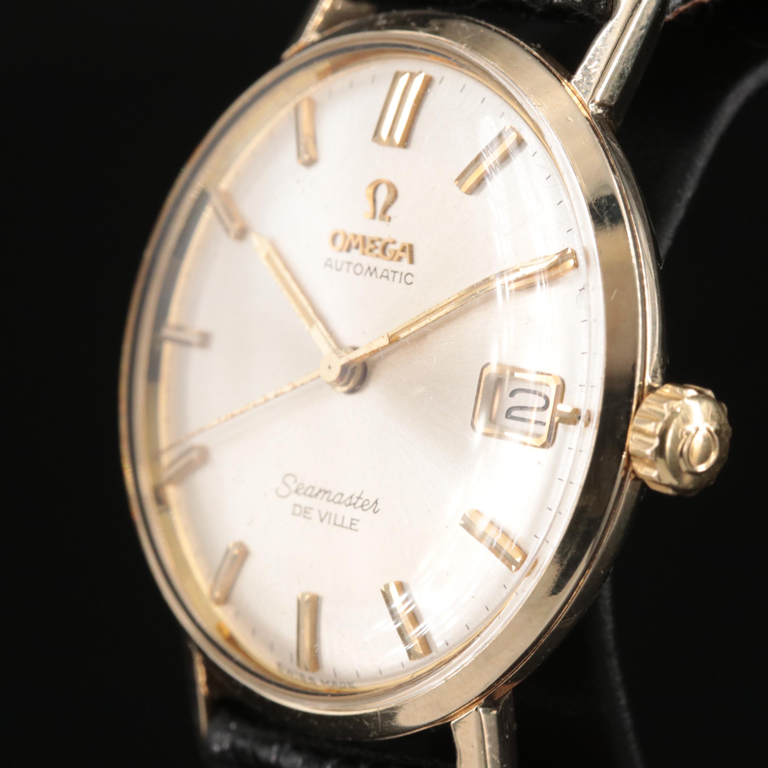 14K Omega Seamaster DeVille Automatic Watch