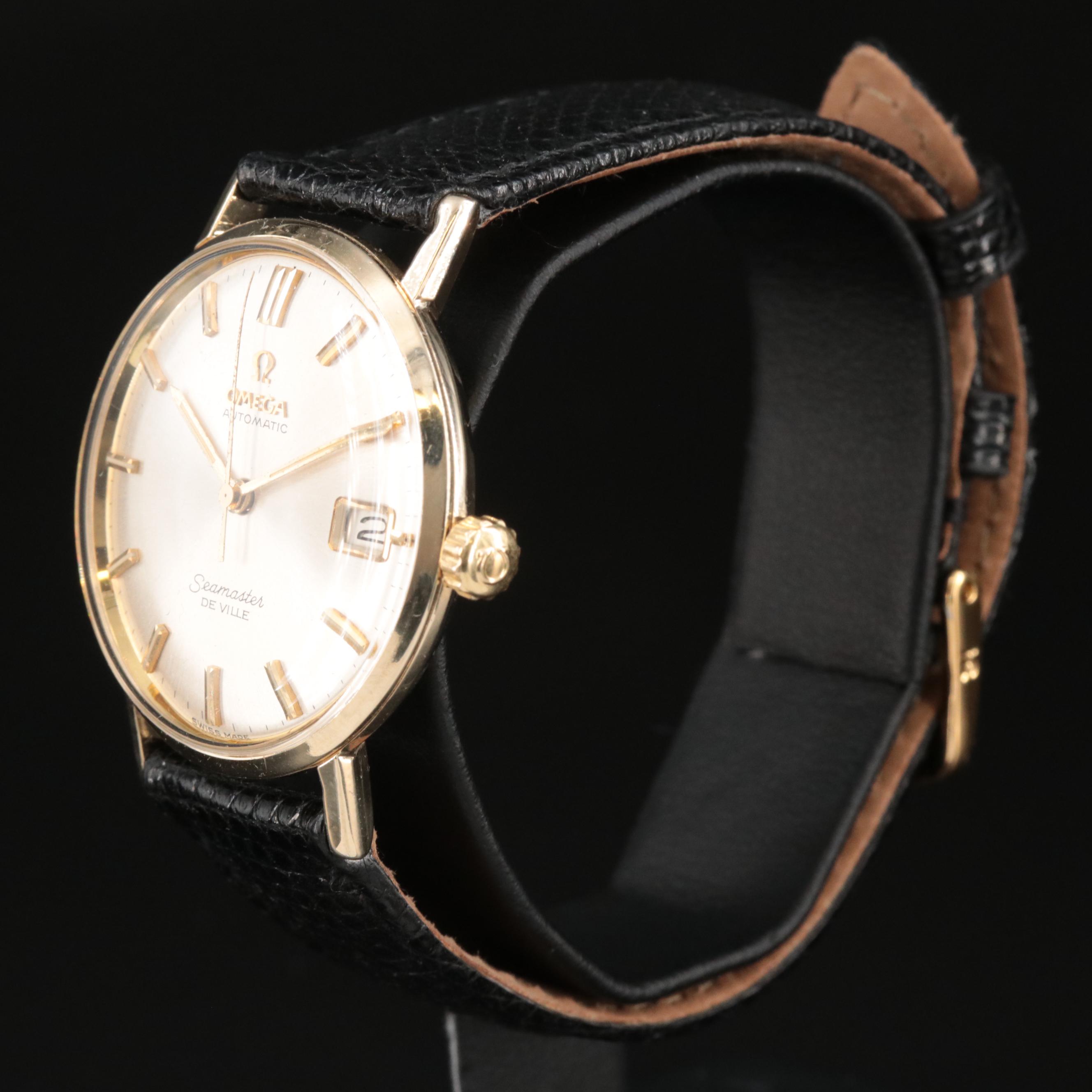 14K Omega Seamaster DeVille Automatic Watch