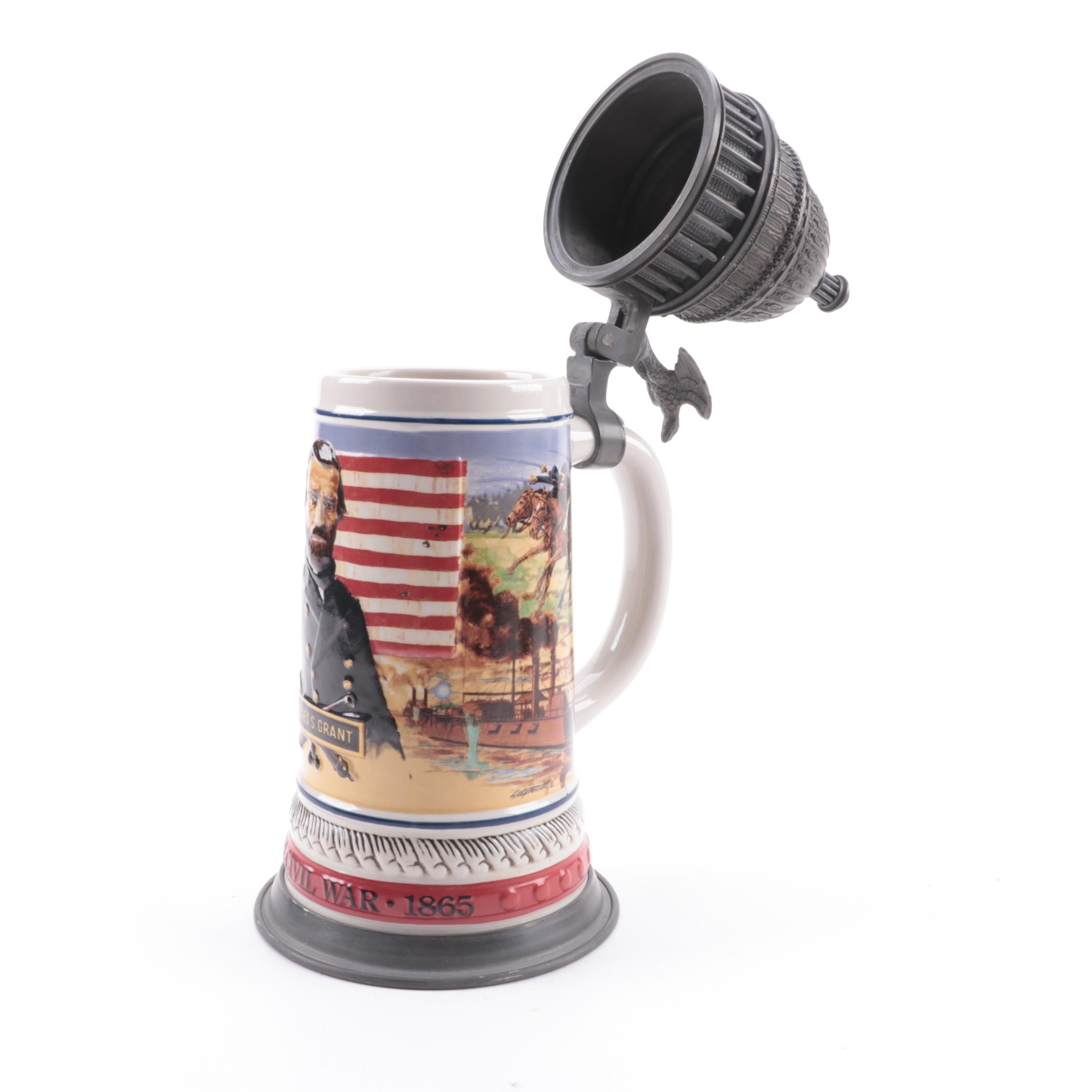 Anheuser-Busch "General Ulysses S. Grant" and More Beer Steins, 1990s