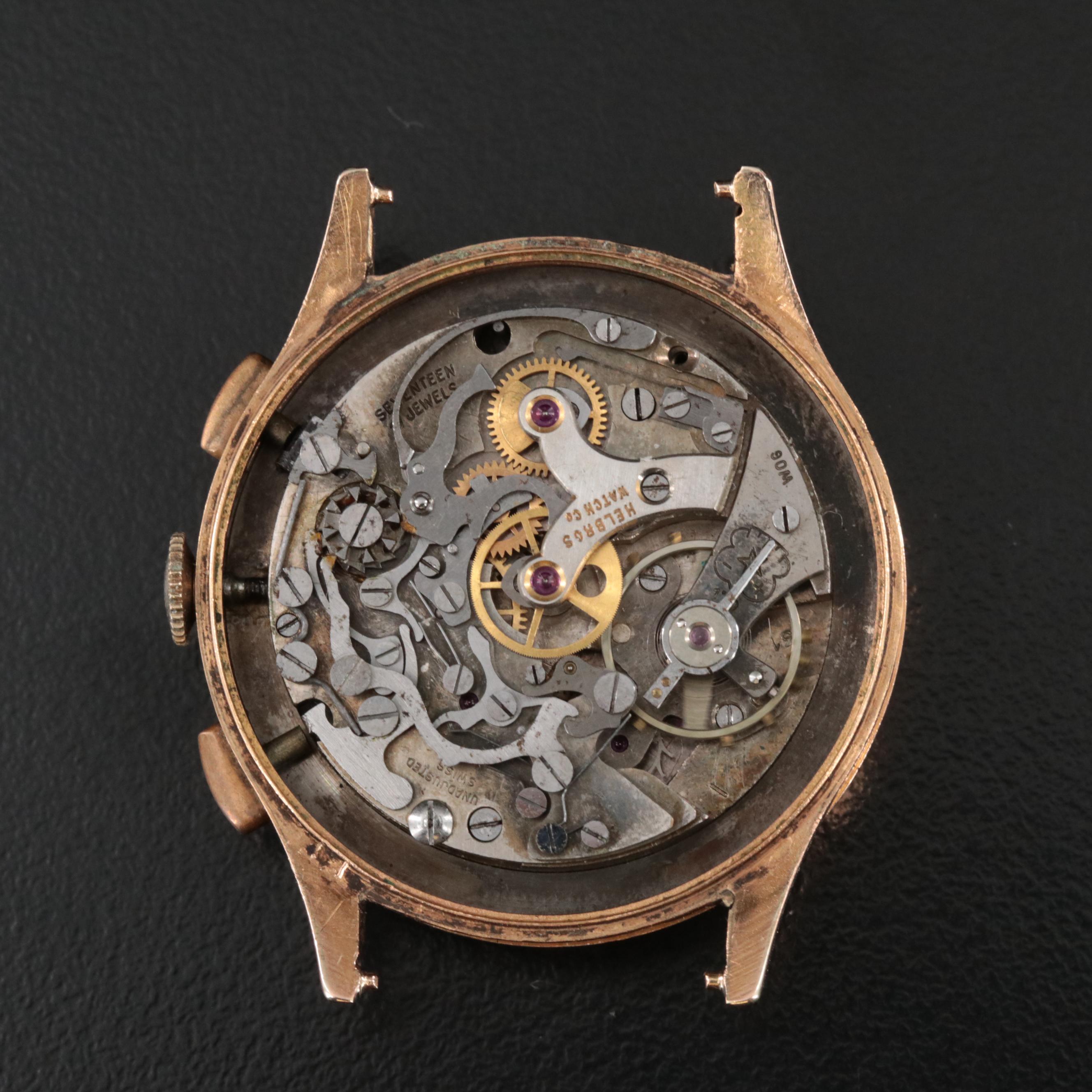 18K Vintage Wakmann Chronograph and Band