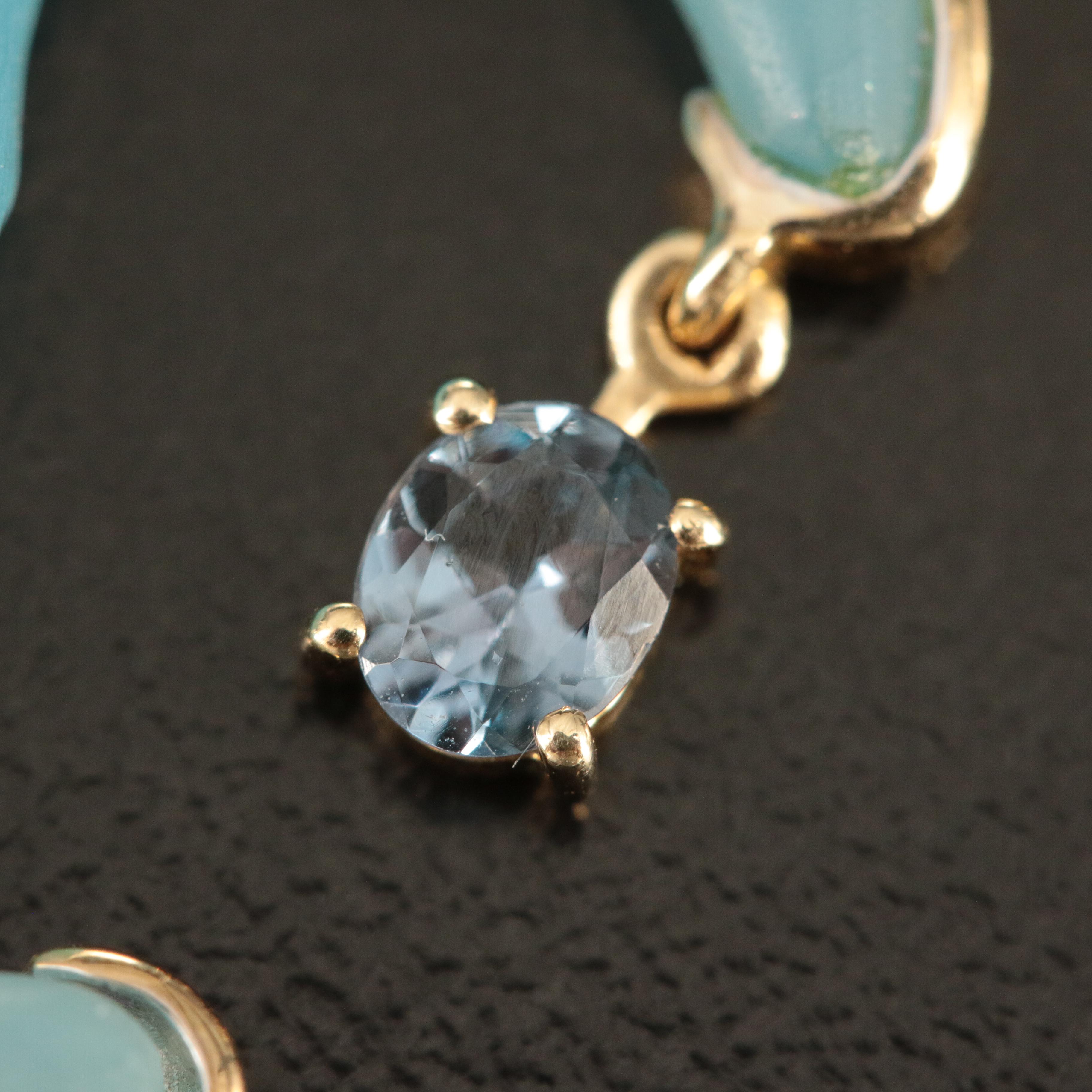 Glenn Lehrer Designs 10K Crescent Man in the Moon Pendant