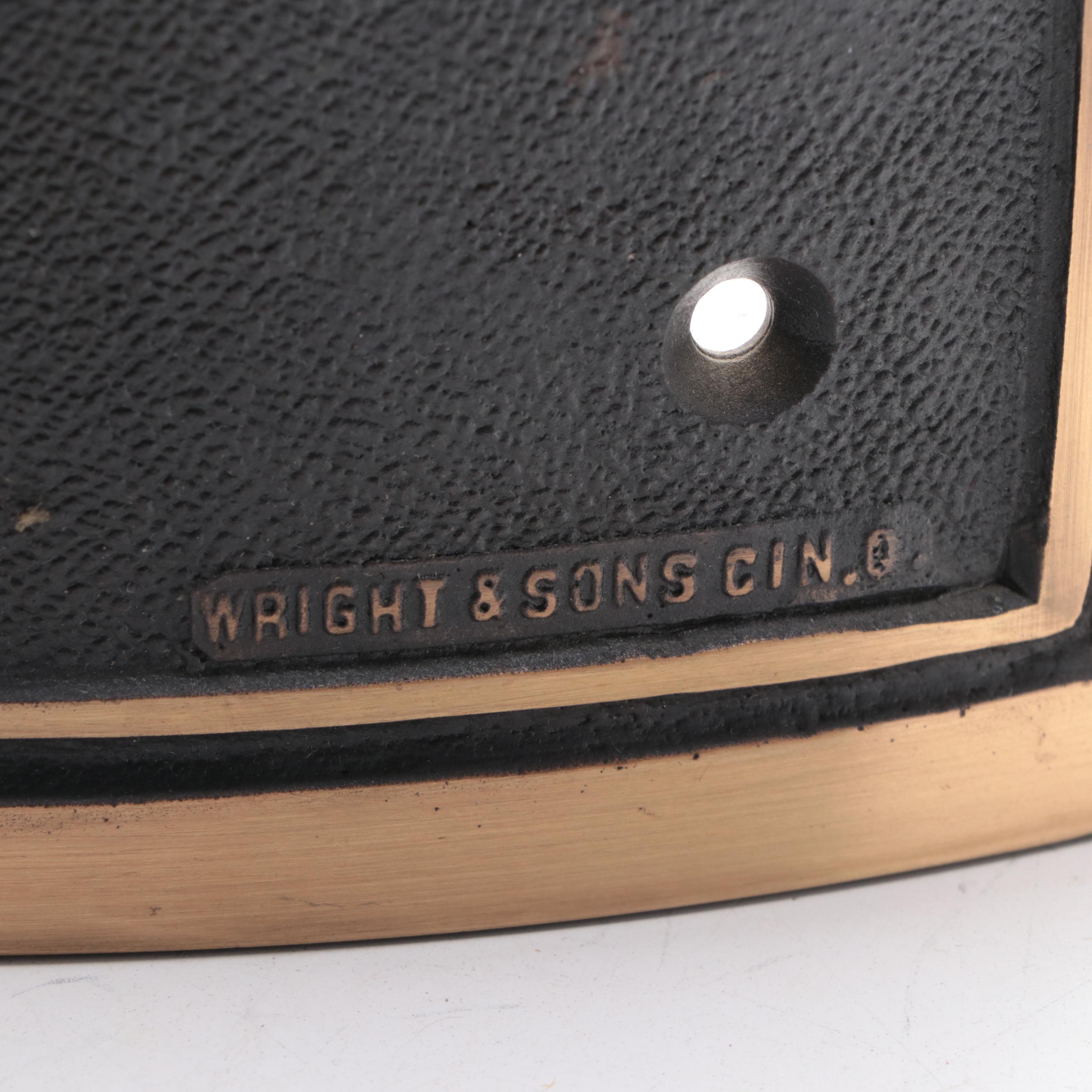 Erlanger Citizens Bank Bronze Column Sign, Mid-20th Century