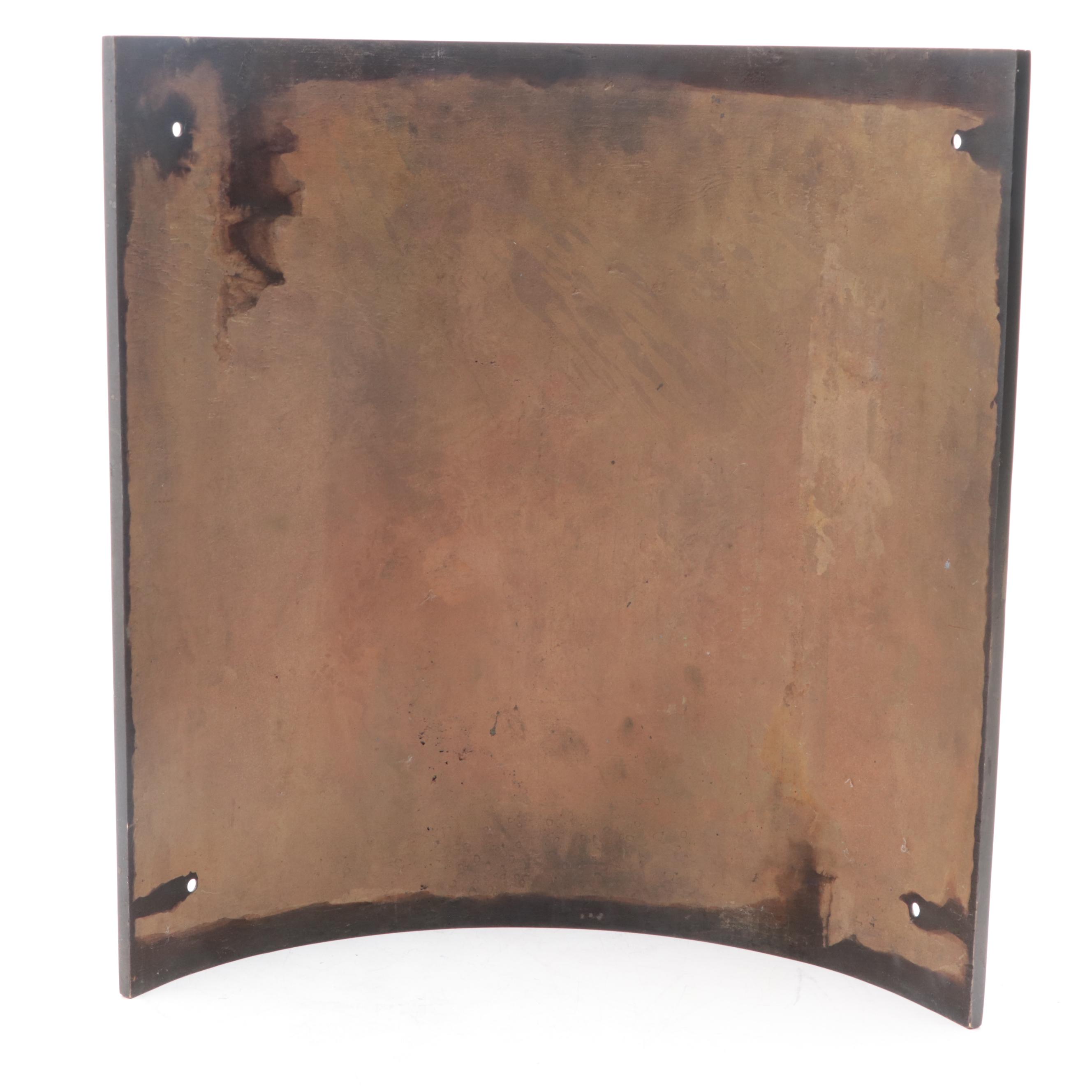 Erlanger Citizens Bank Bronze Column Sign, Mid-20th Century