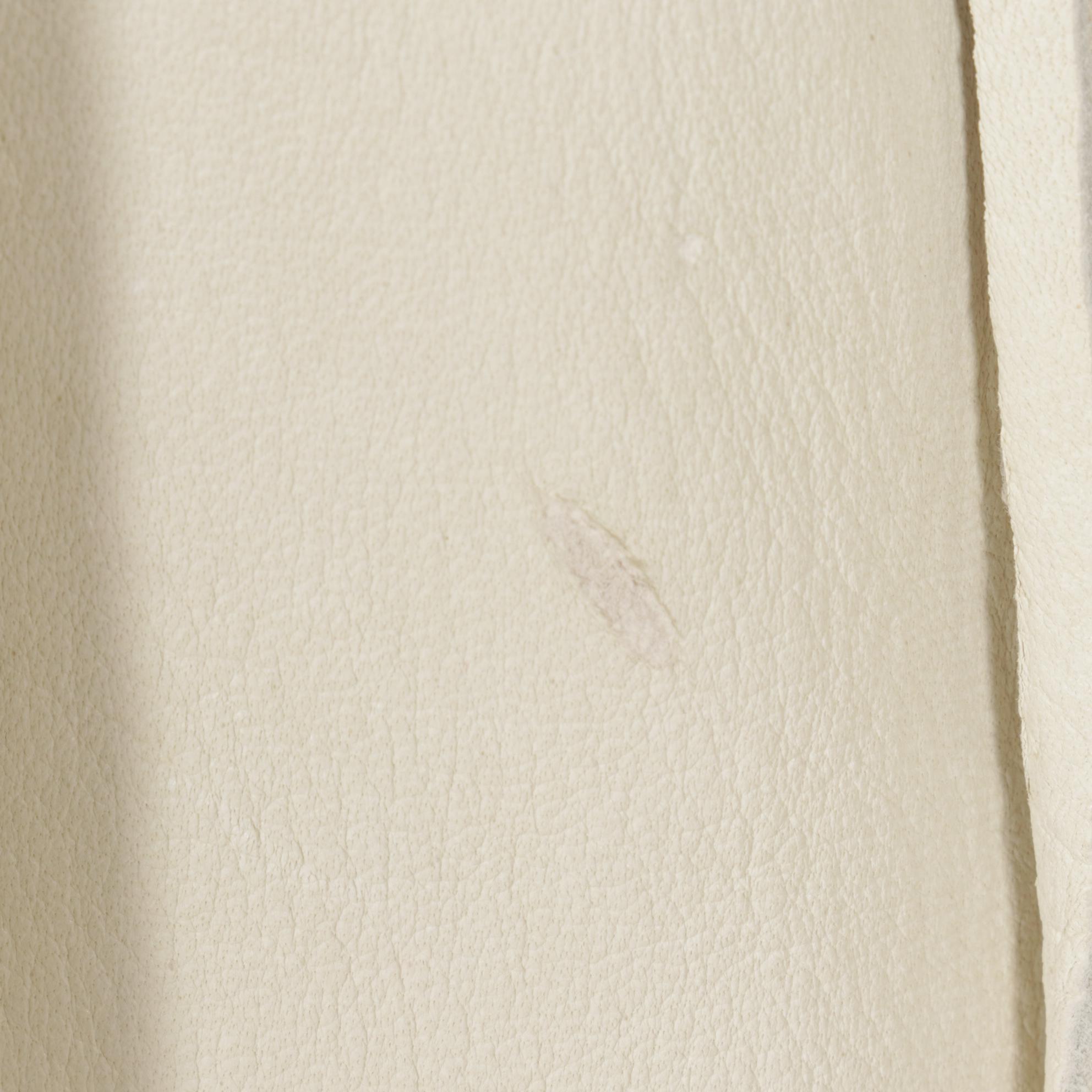 Native American Style White Deerskin Leather Fringe Dress