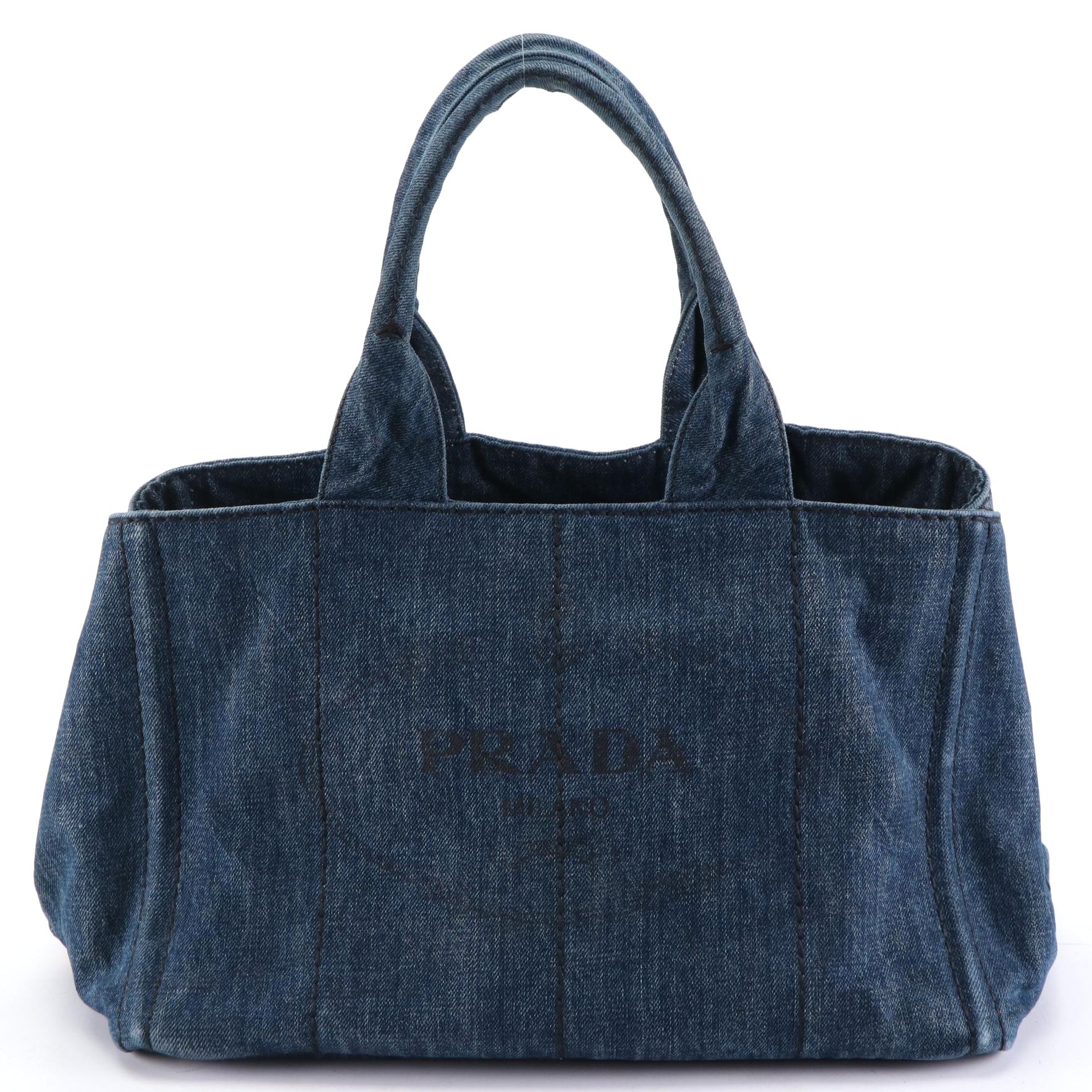 Prada Canapa Denim Tote
