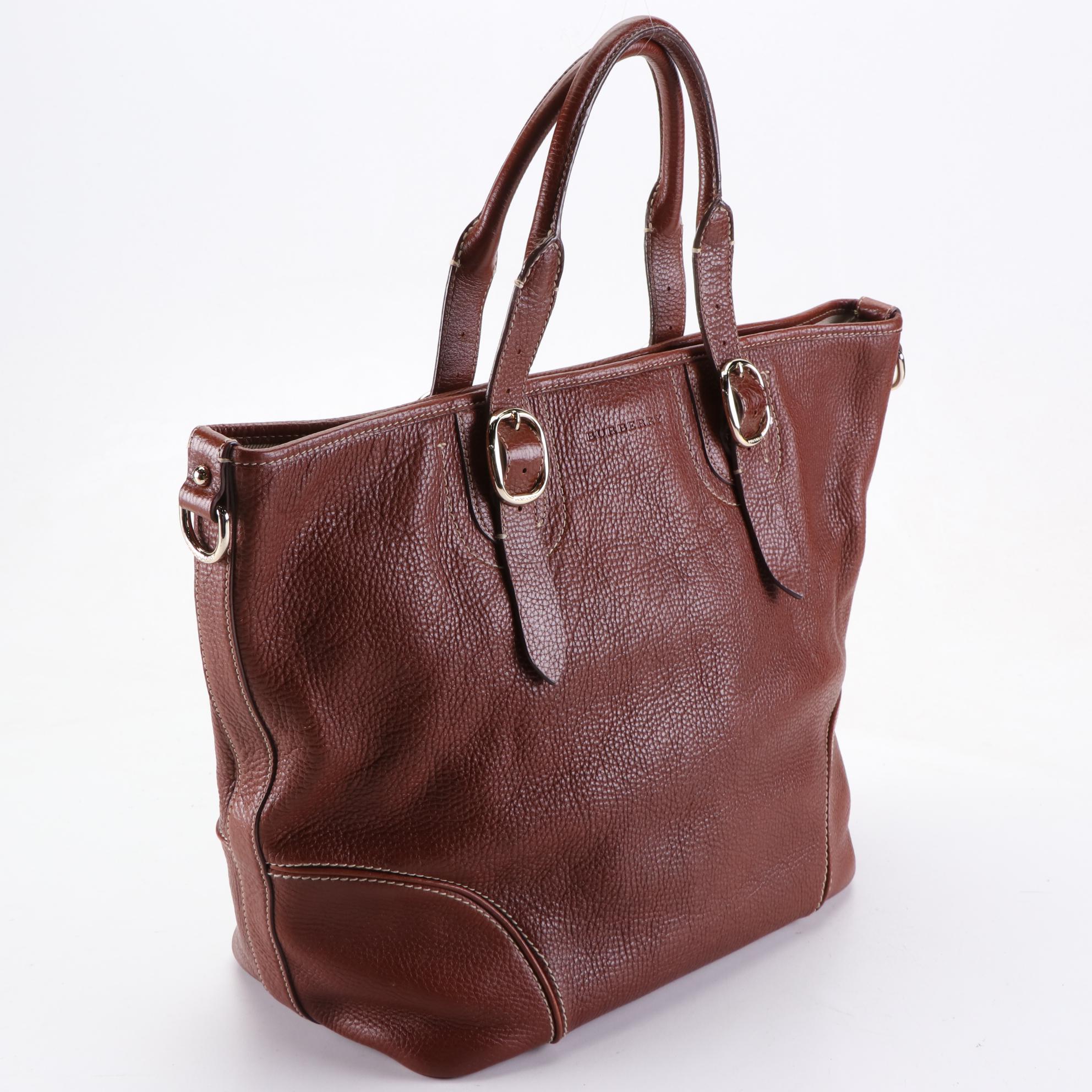 Burberry Grained Leather Tote