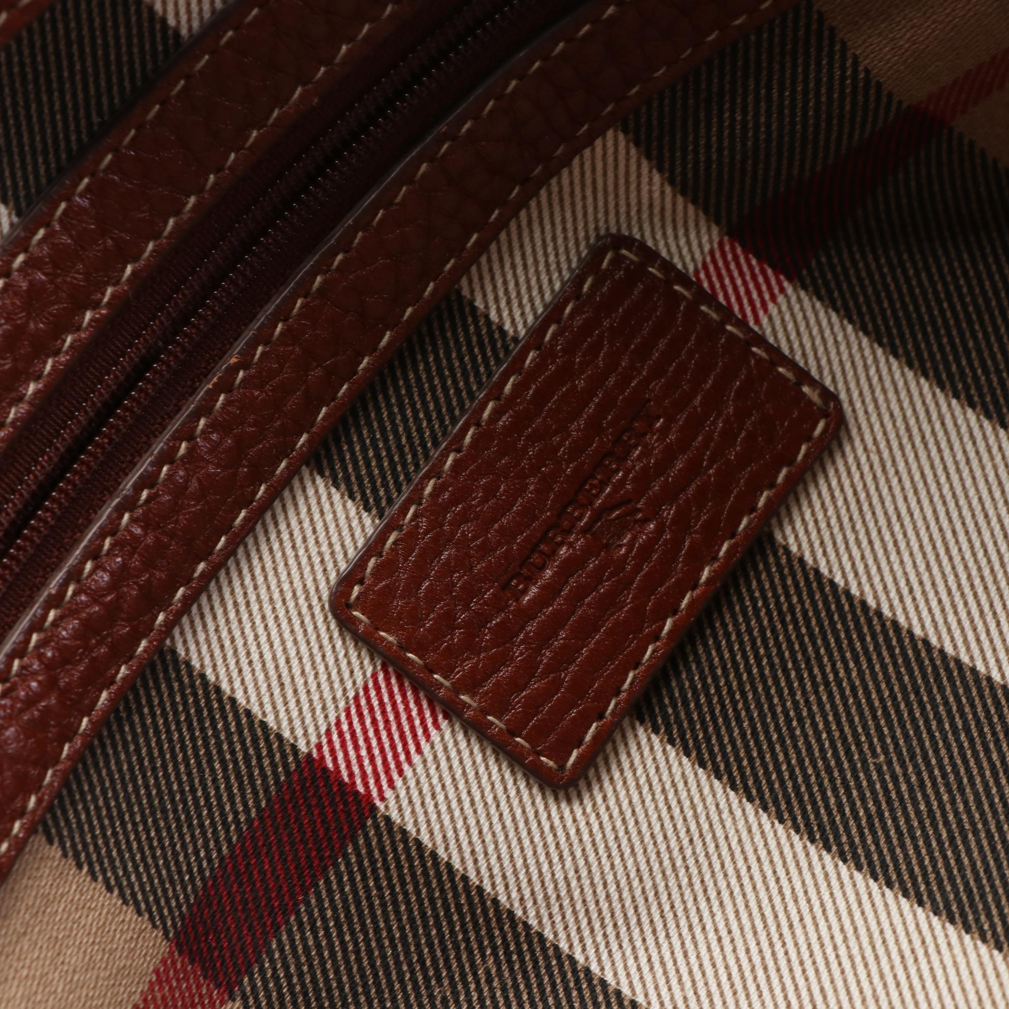 Burberry Grained Leather Tote