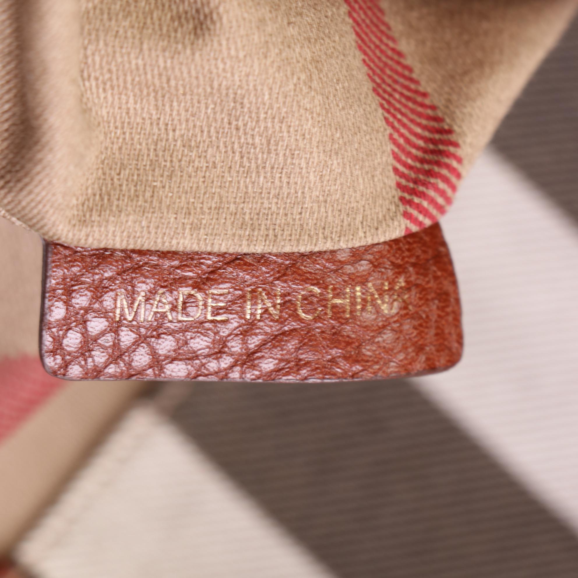 Burberry Grained Leather Tote