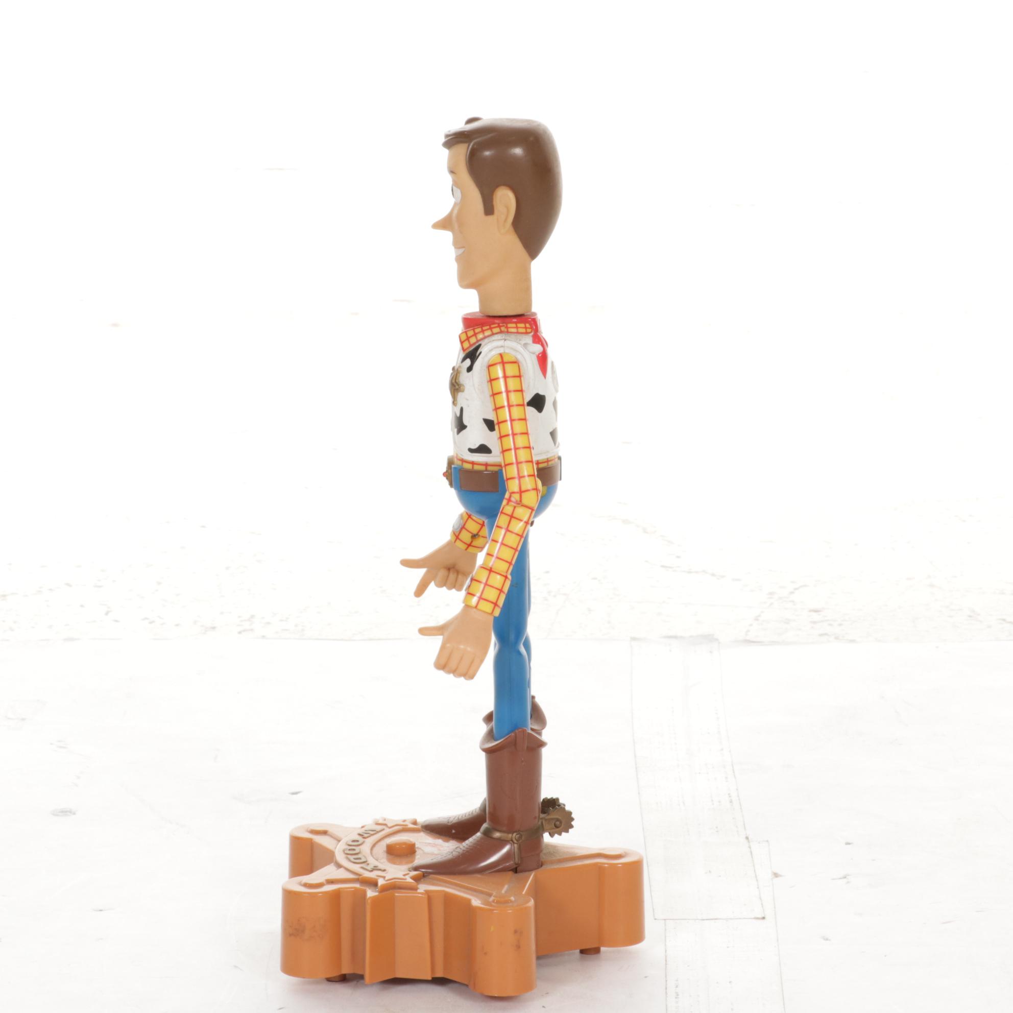 Disney Pixar Toy Story 2 Advertising Sign and Woody Toys