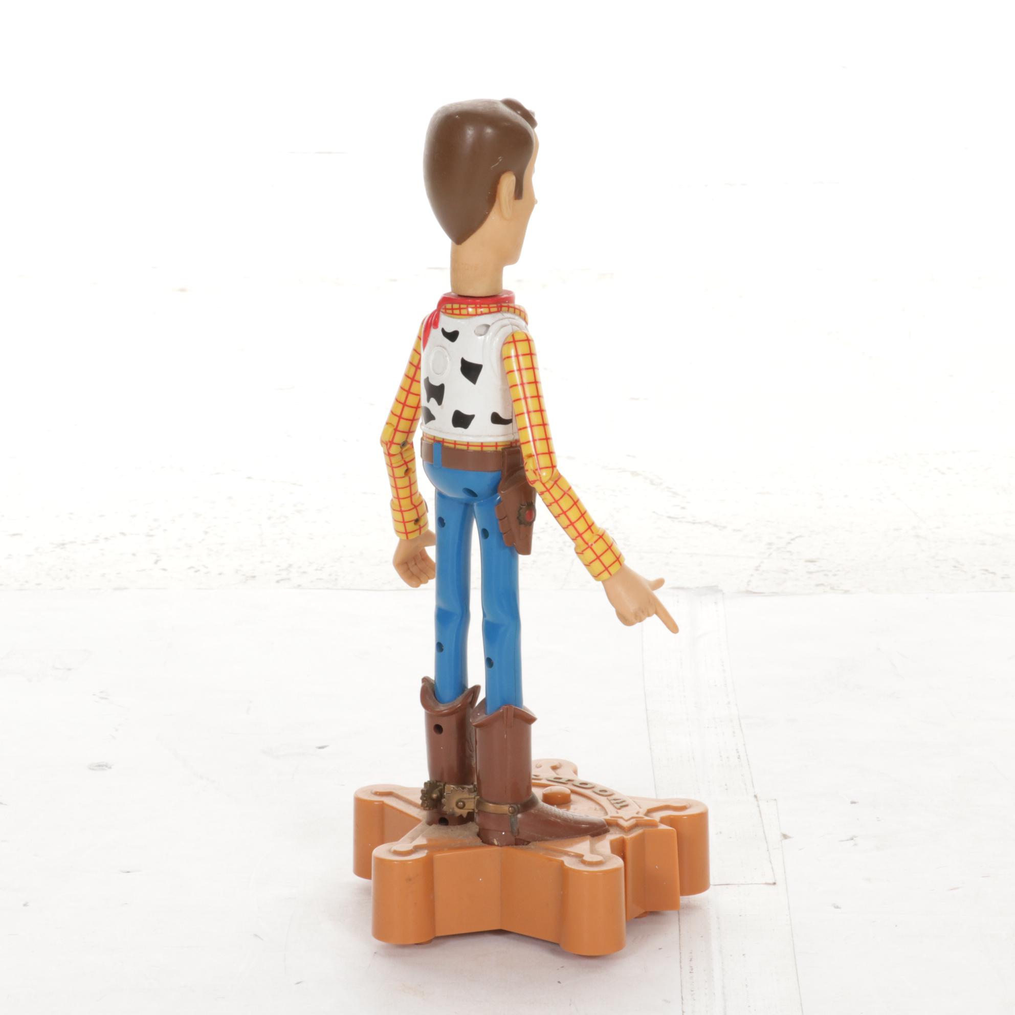 Disney Pixar Toy Story 2 Advertising Sign and Woody Toys