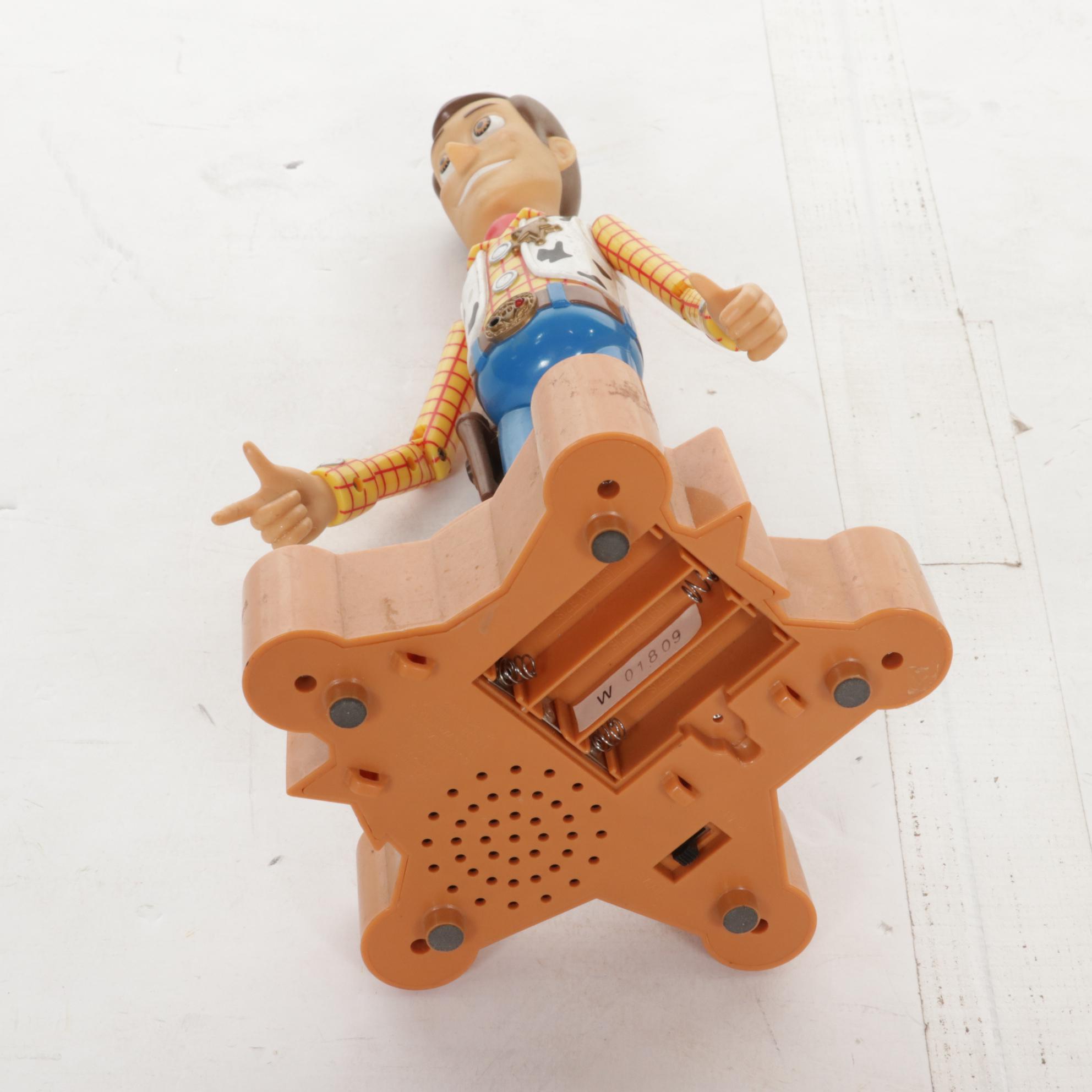 Disney Pixar Toy Story 2 Advertising Sign and Woody Toys