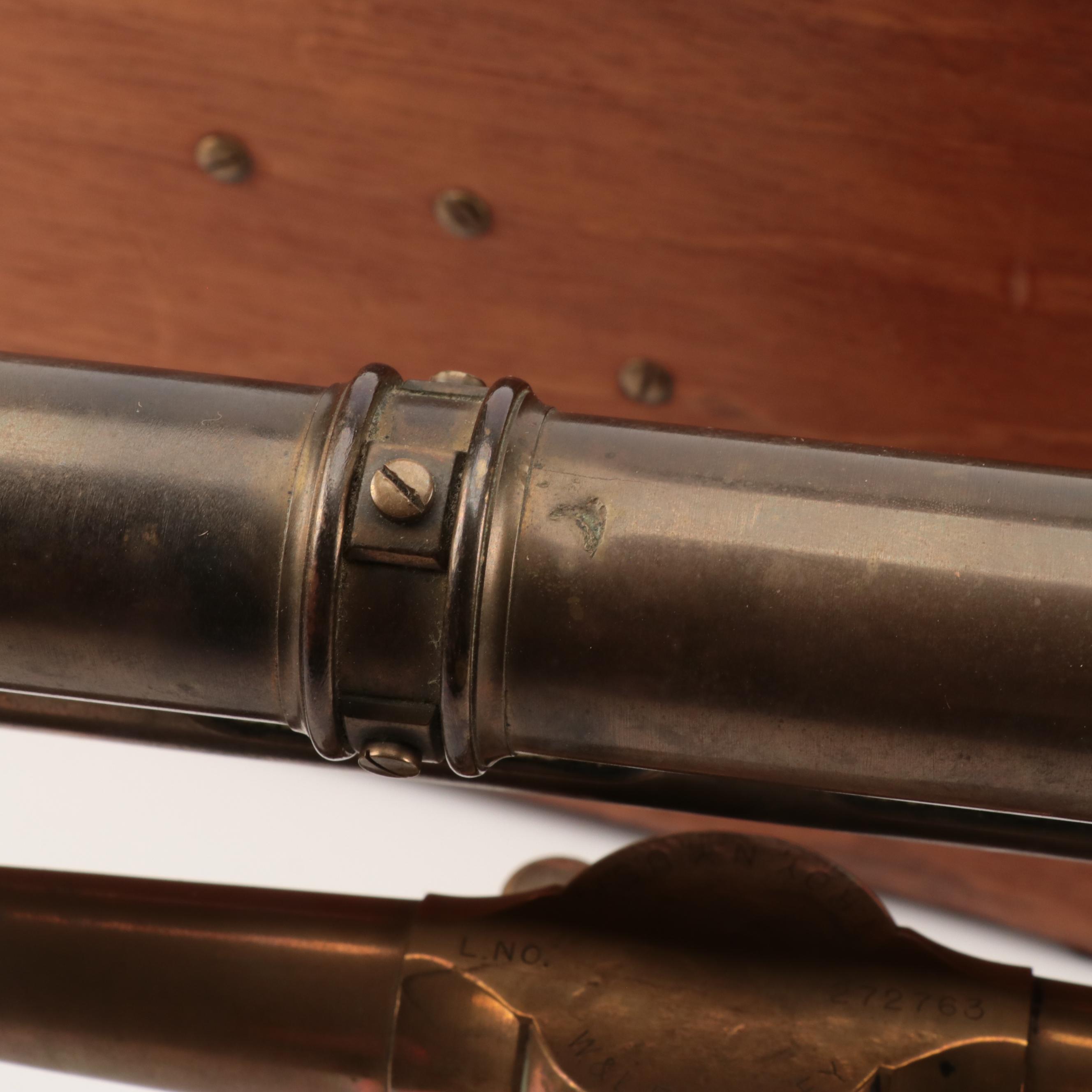 W. & L. E. Gurley Brass Survey Transit with Case, Early 20th Century