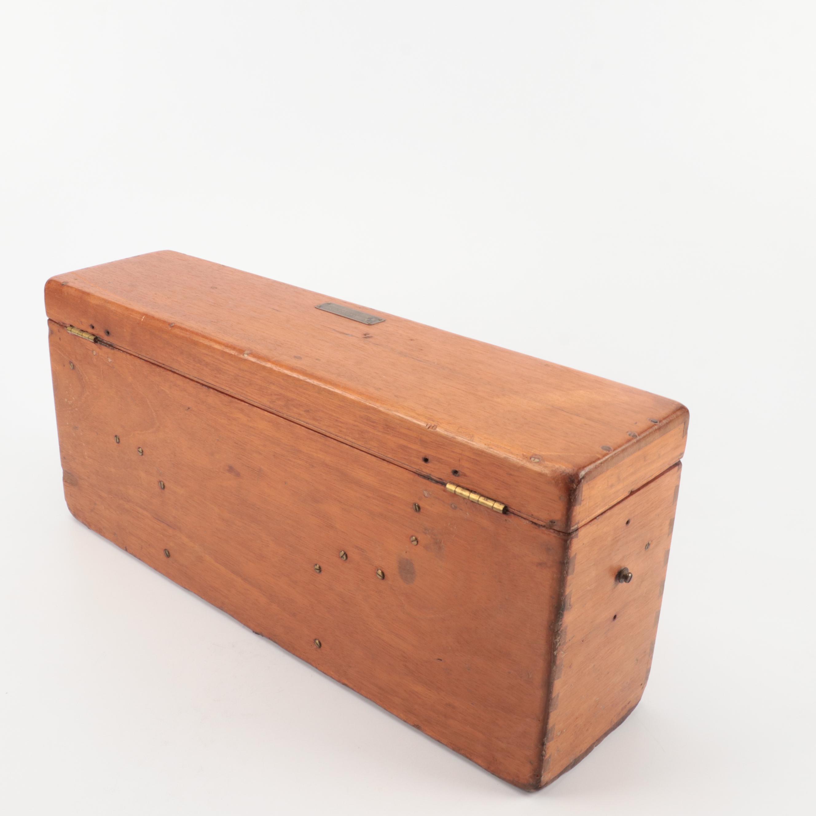 W. & L. E. Gurley Brass Survey Transit with Case, Early 20th Century