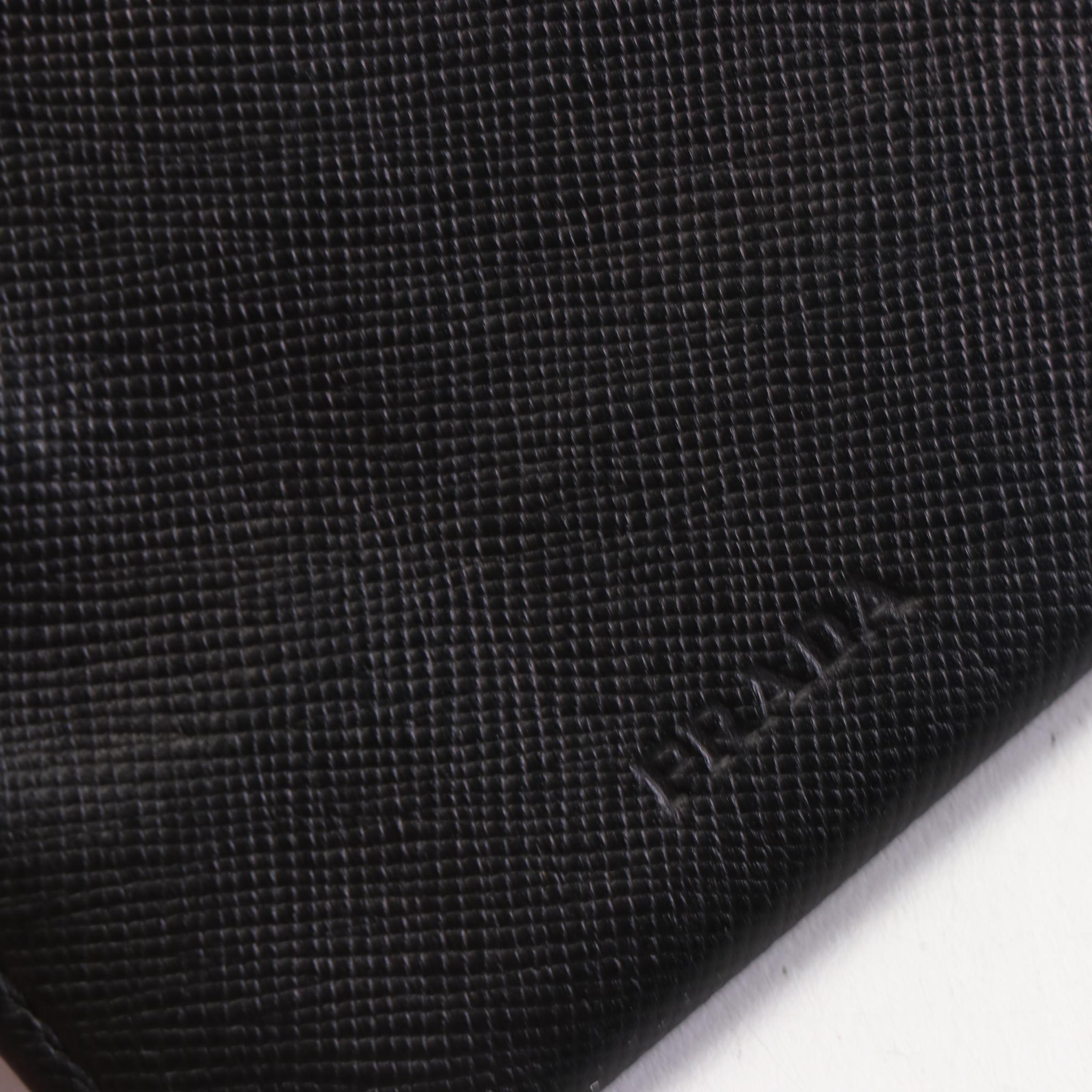 Prada Flex Clasp Flat Coin Pouch in Saffiano Leather