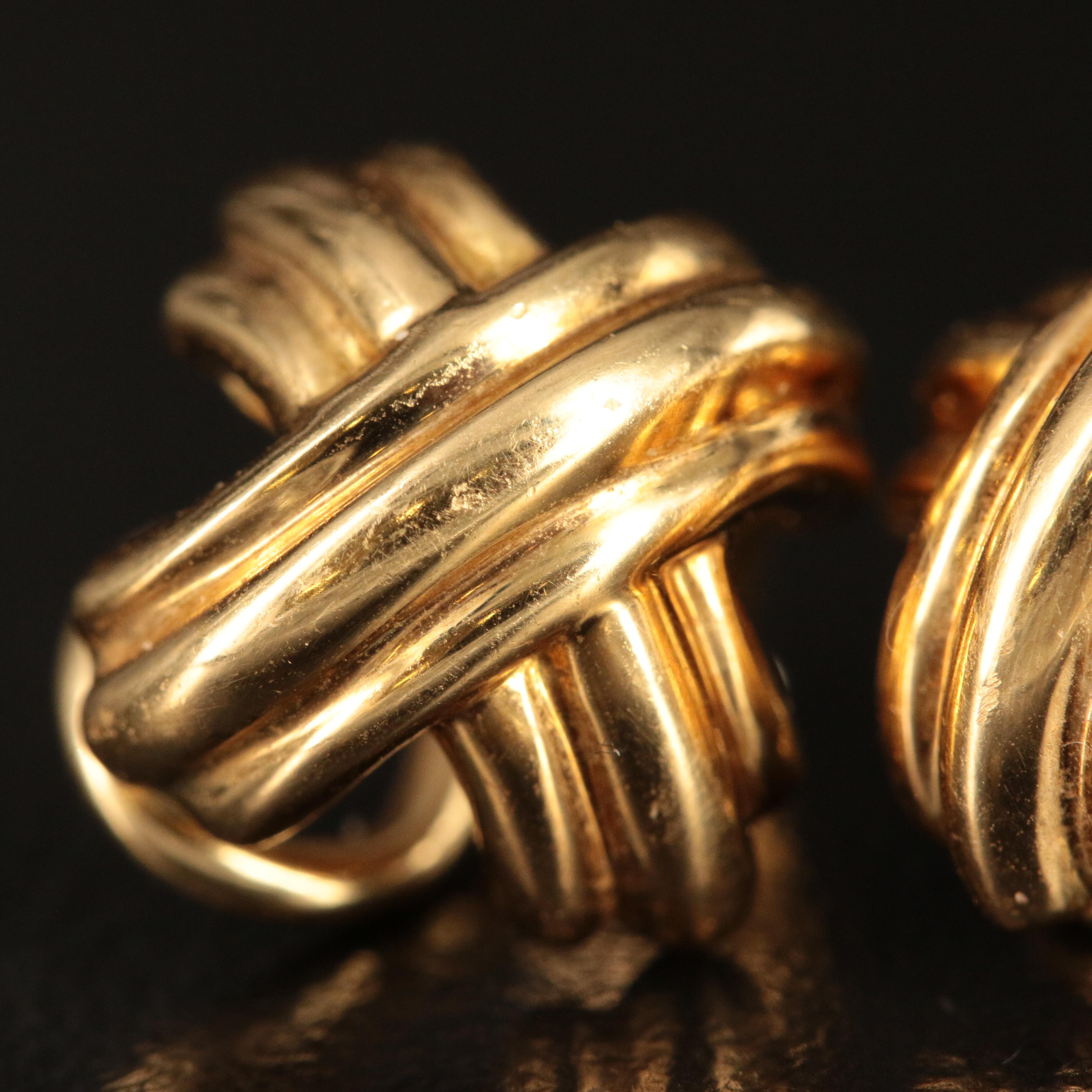 Tiffany & Co. 18K  Signature X Earrings