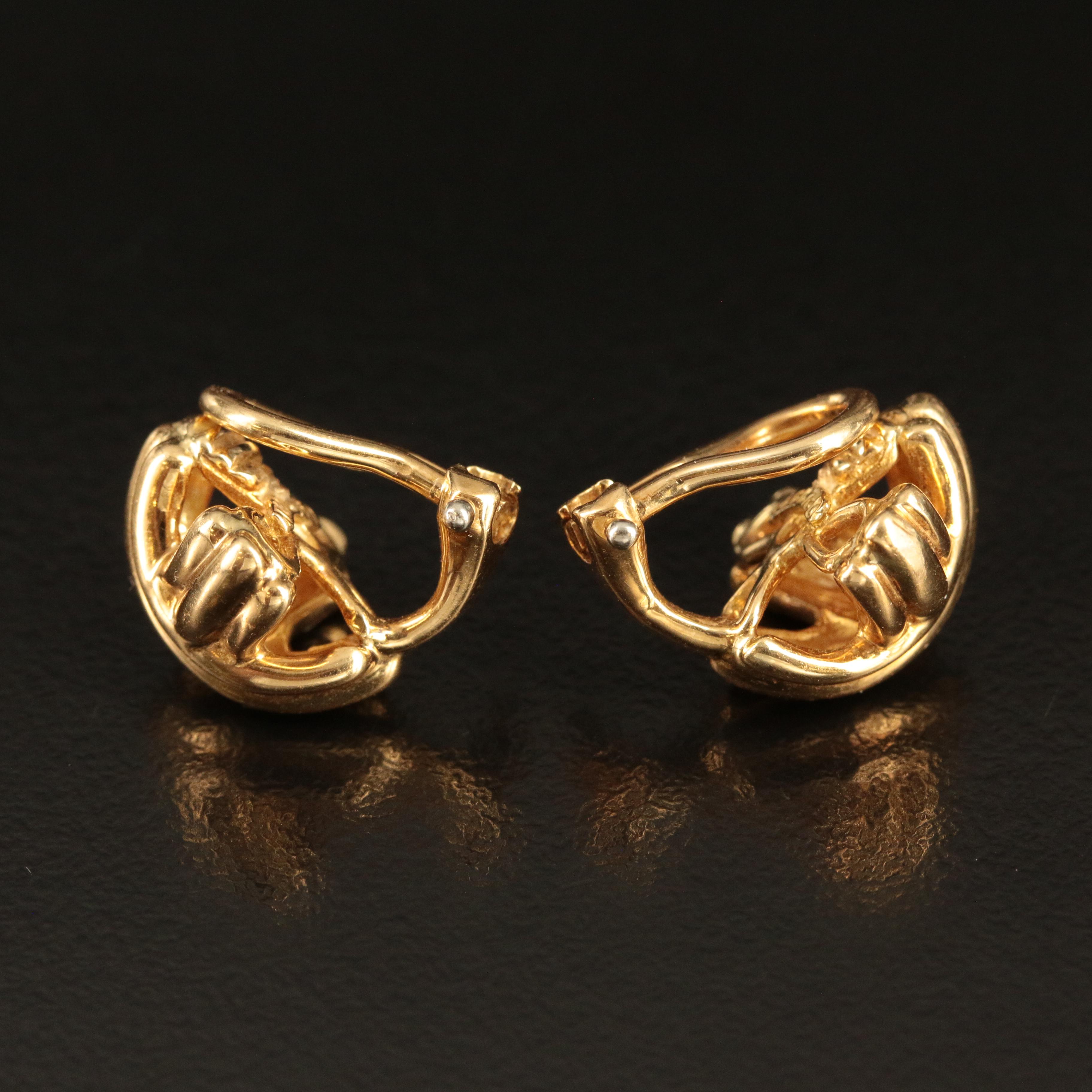 Tiffany & Co. 18K  Signature X Earrings