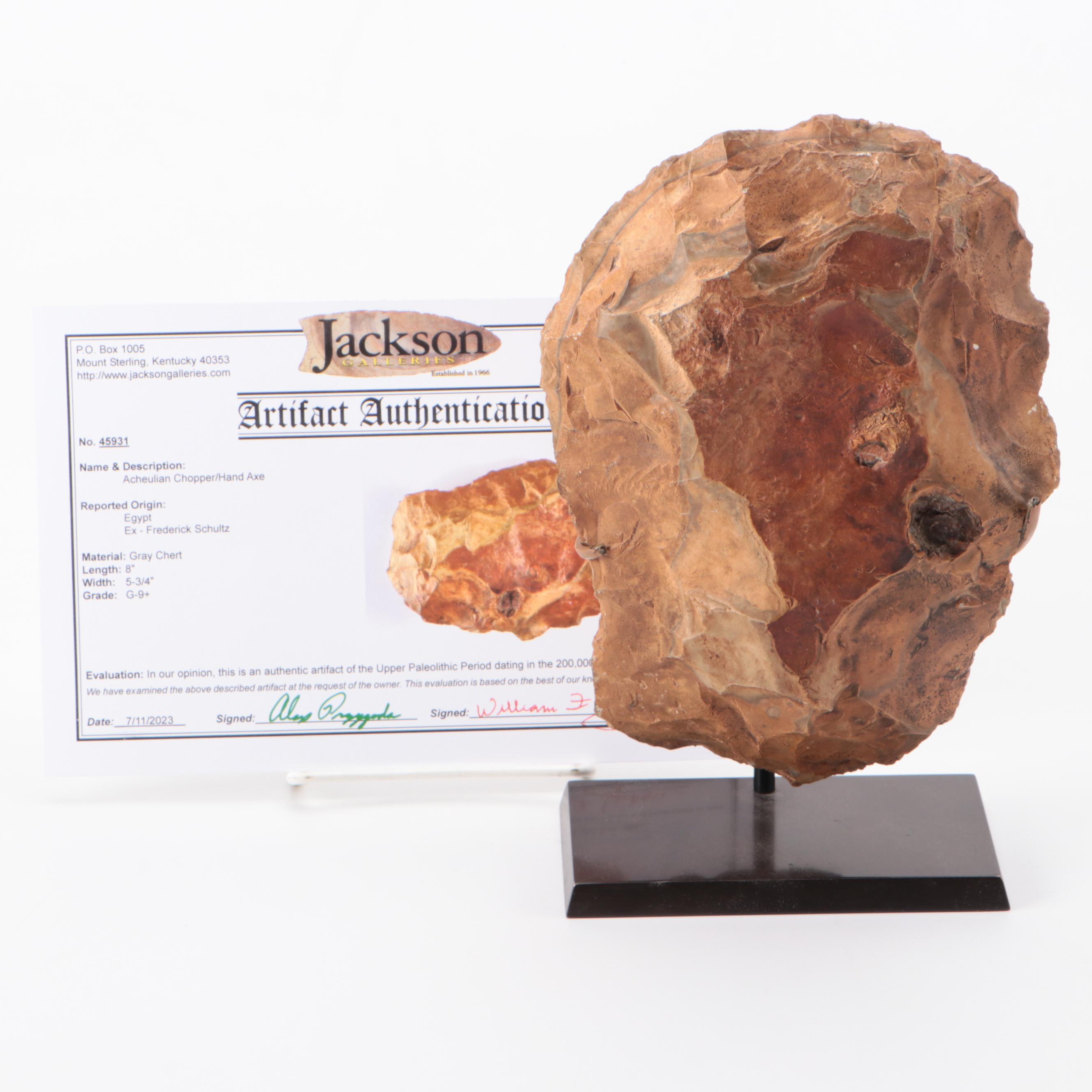 Acheulian Hand Axe, Upper Paleolithic Period