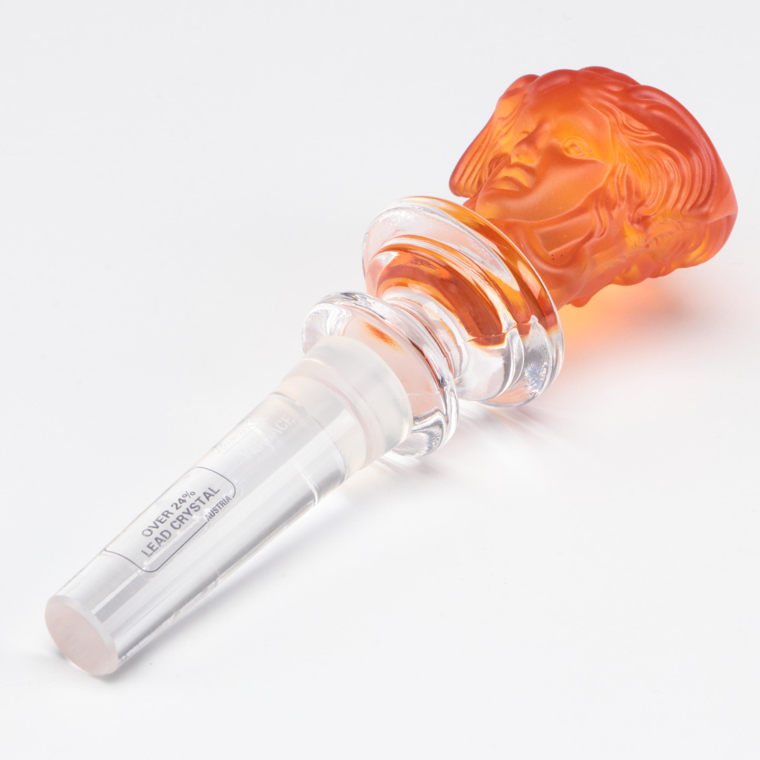 Rosenthal Versace Medusa Glass Bottle Stopper
