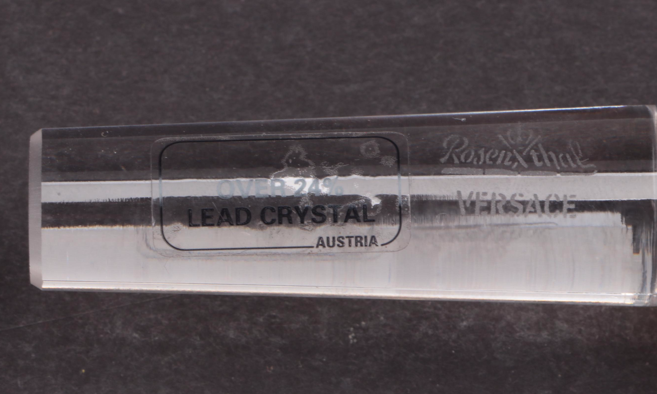 Rosenthal Versace Medusa Glass Bottle Stopper