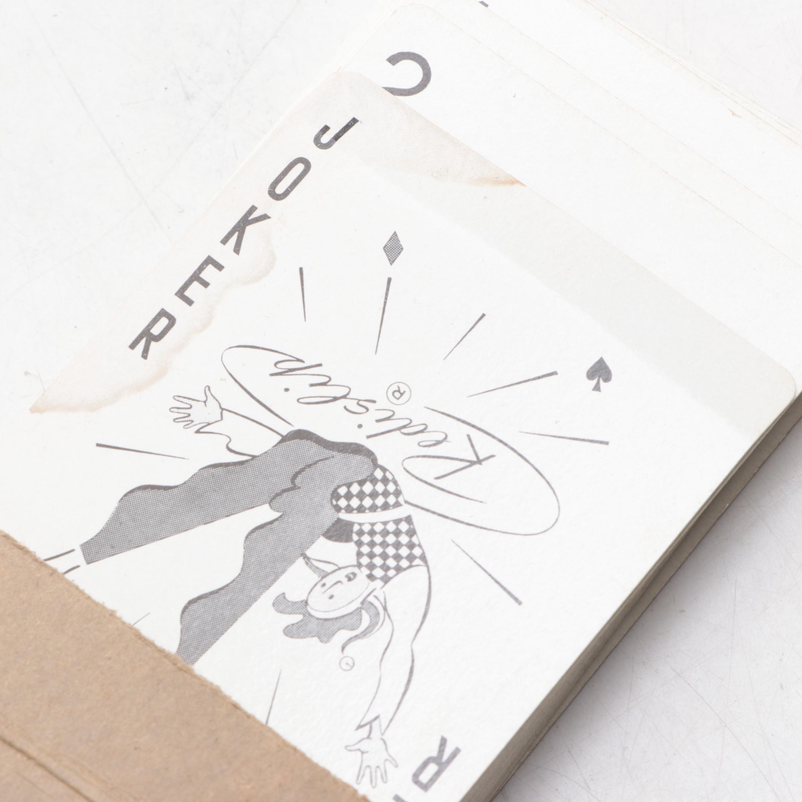 Stroh's Beer Playing Cards with Other Playing Cards and Poker Chips