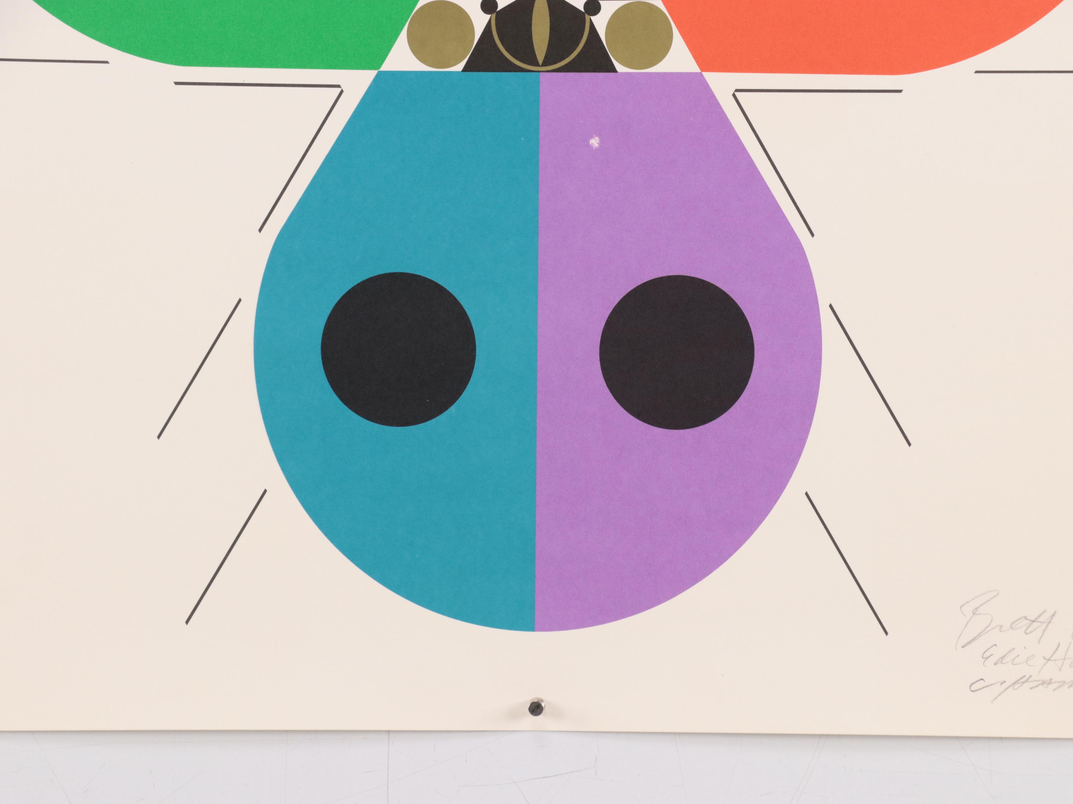 Charley Harper Lithograph Exhibition Poster "Harper, Harper, Harper," 1977