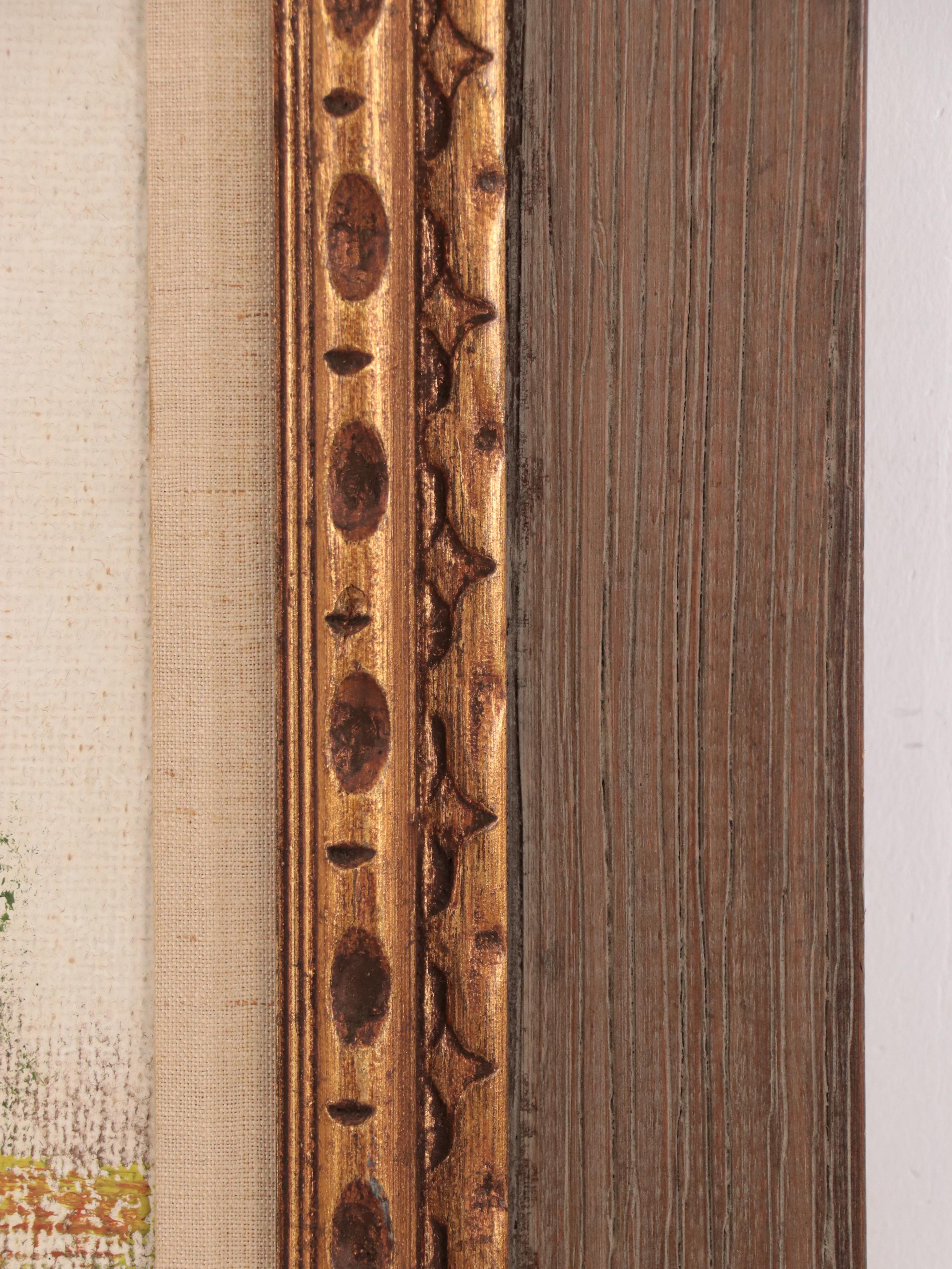 Fritz Ketz Oil Painting of Figures in Cityscape