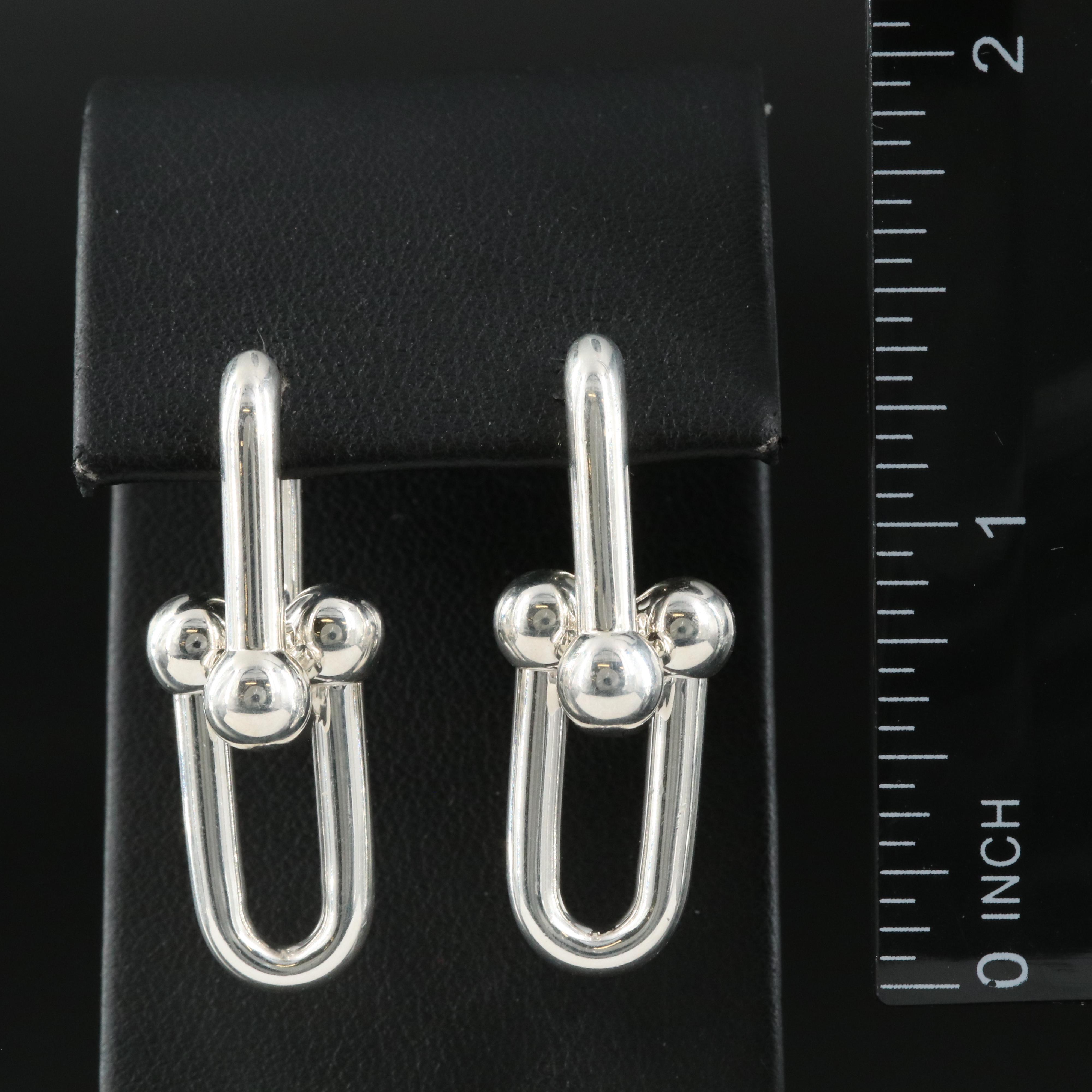 Tiffany & Co. "HardWear" Sterling Large Link Earrings