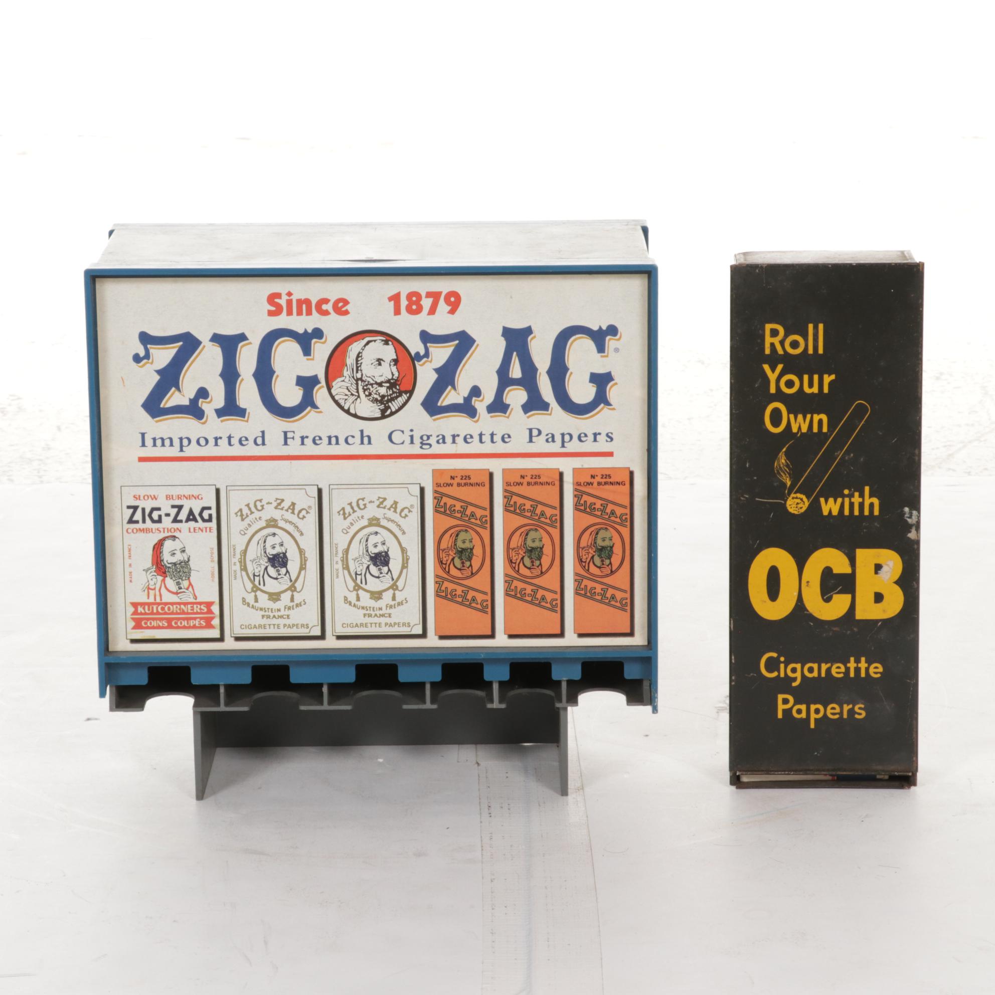 Ashtray, Zig-Zag Paper Display and Other Tobacco Related Products