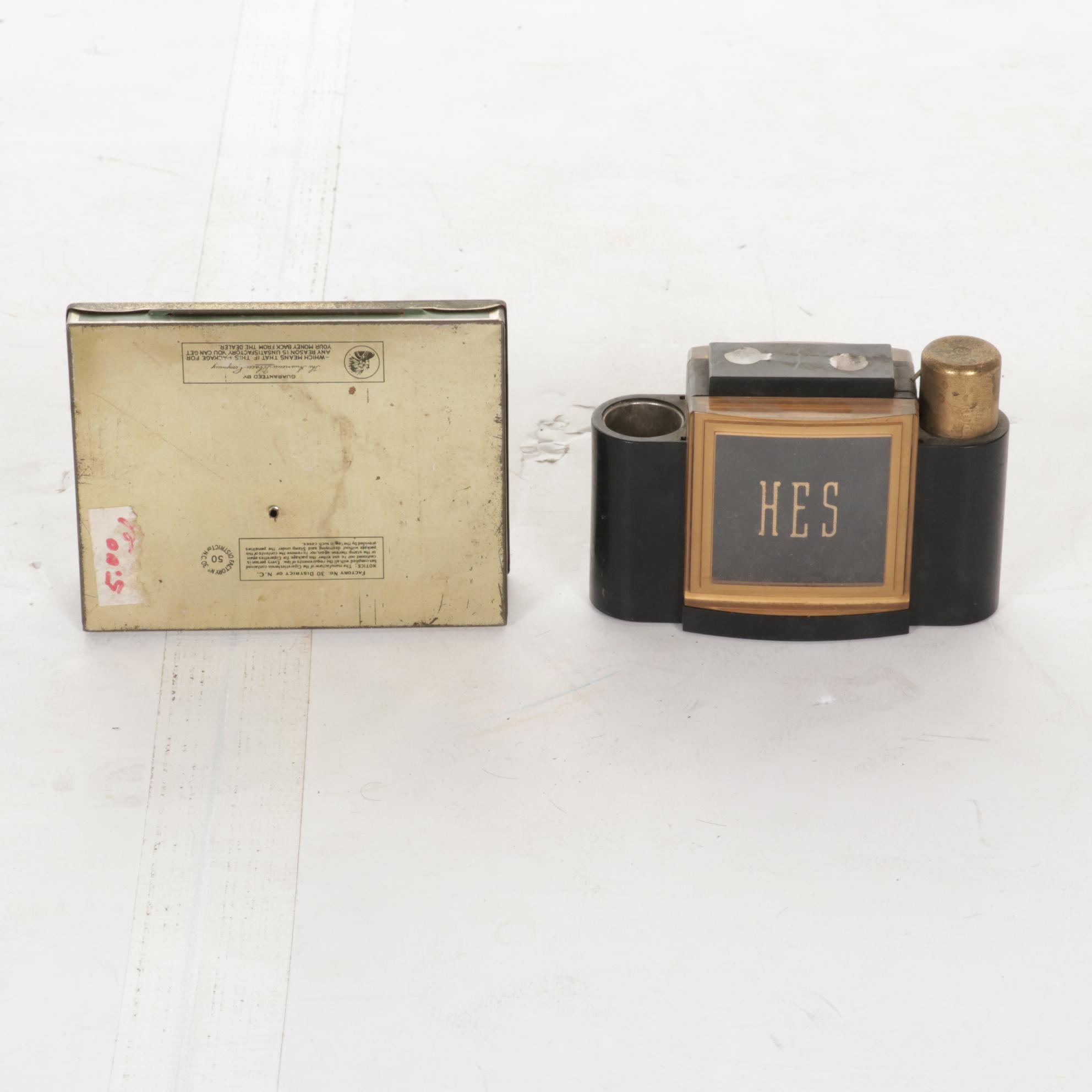 Ashtray, Zig-Zag Paper Display and Other Tobacco Related Products