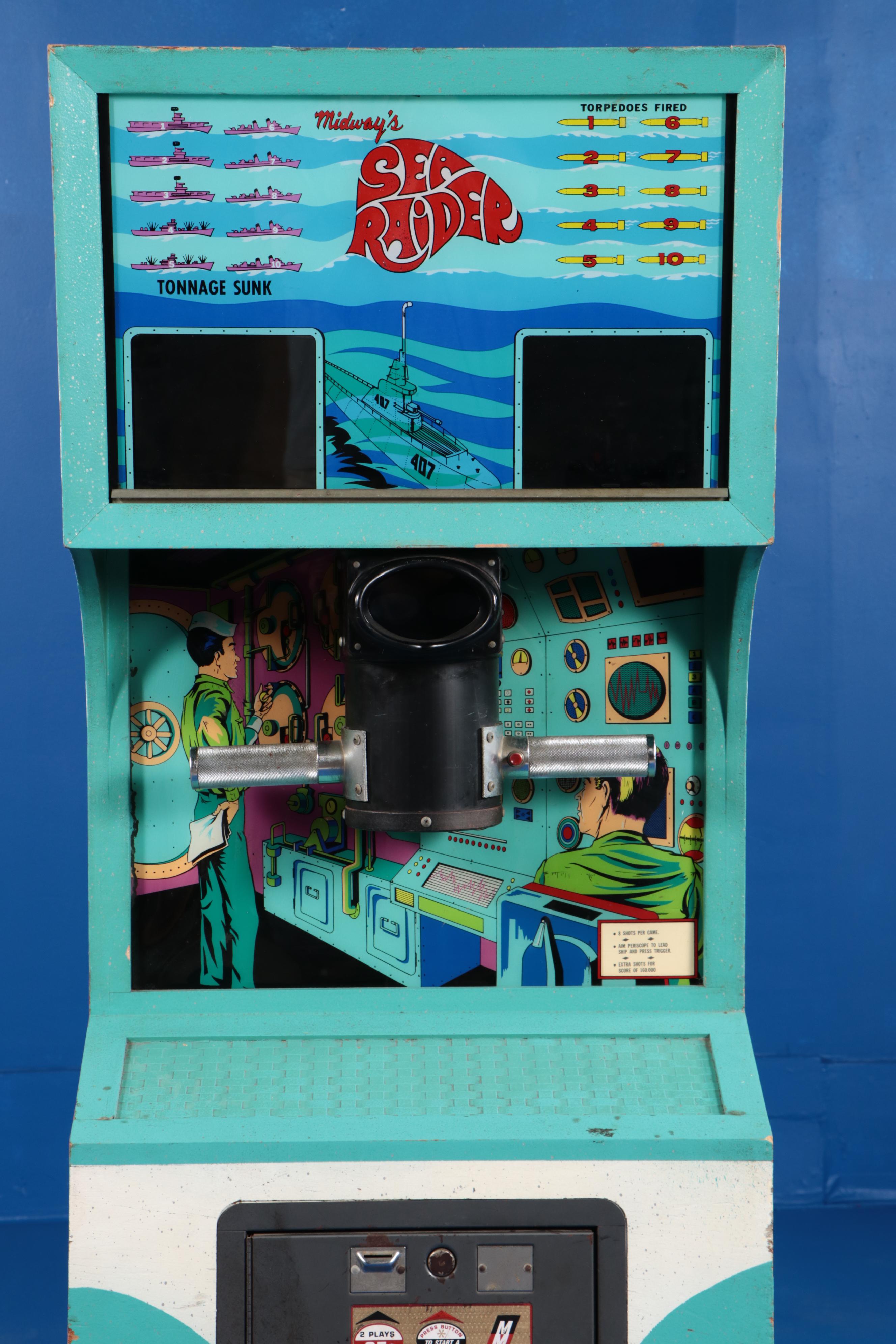 Midway Mfg Co. Sea Raider Submarine Arcade Game