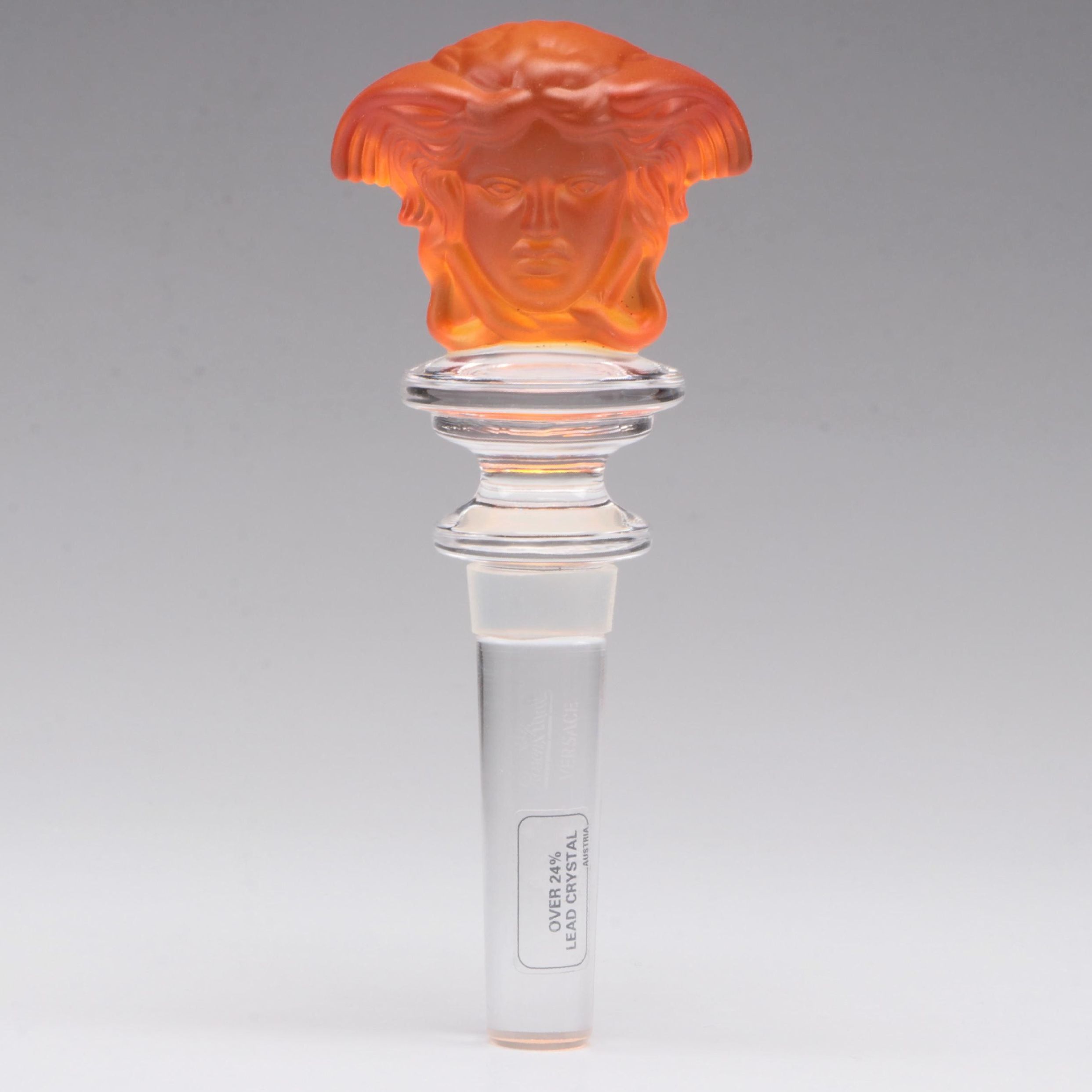 Rosenthal Versace Medusa Glass Bottle Stopper