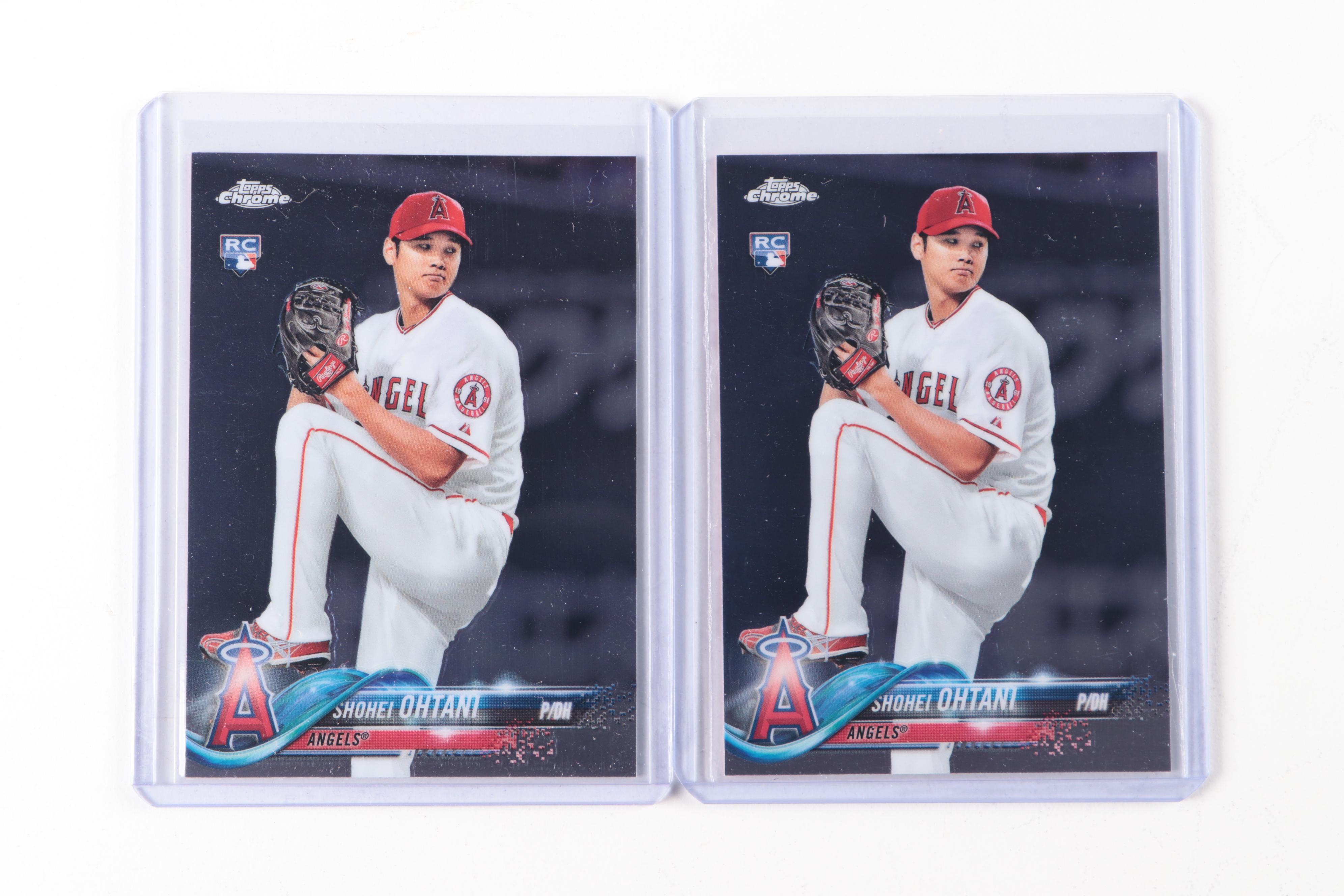 2018 Topps Chrome Shohei Ohtani Rookie Cards with 1983 35th Anniversary