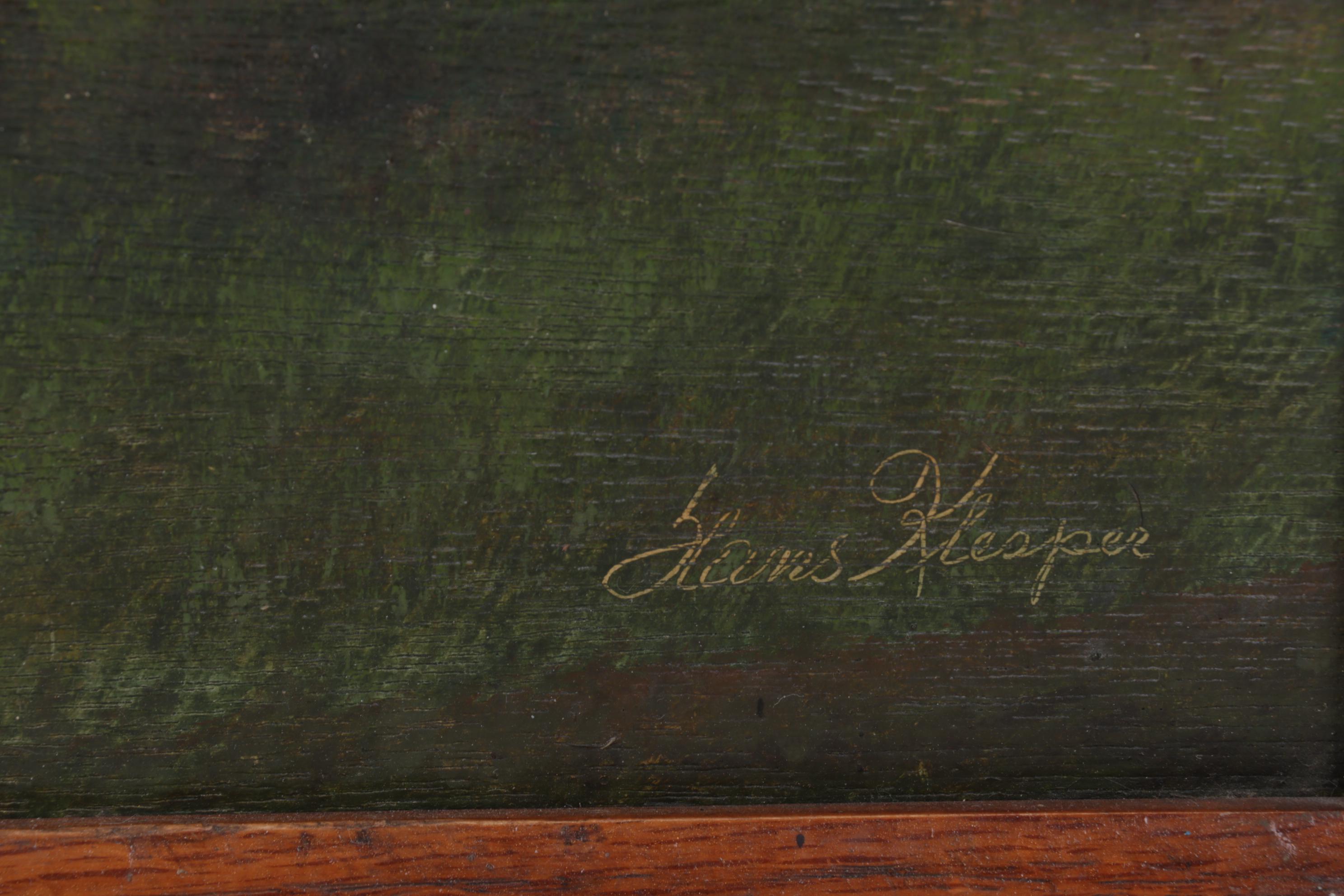 Hans Klesper Oil Painting of Small Bucolic Chapel, Circa 1970