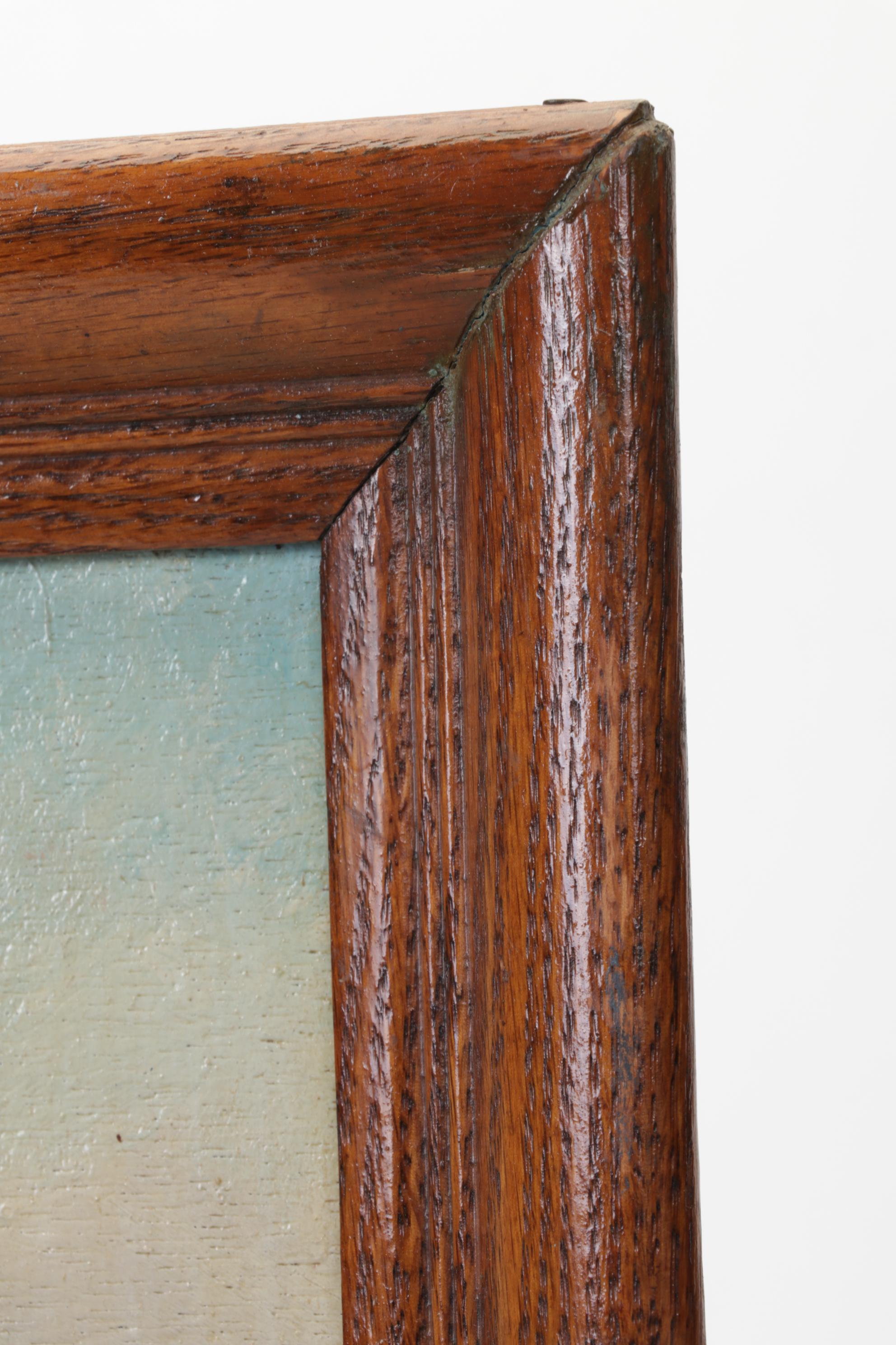 Hans Klesper Oil Painting of Small Bucolic Chapel, Circa 1970