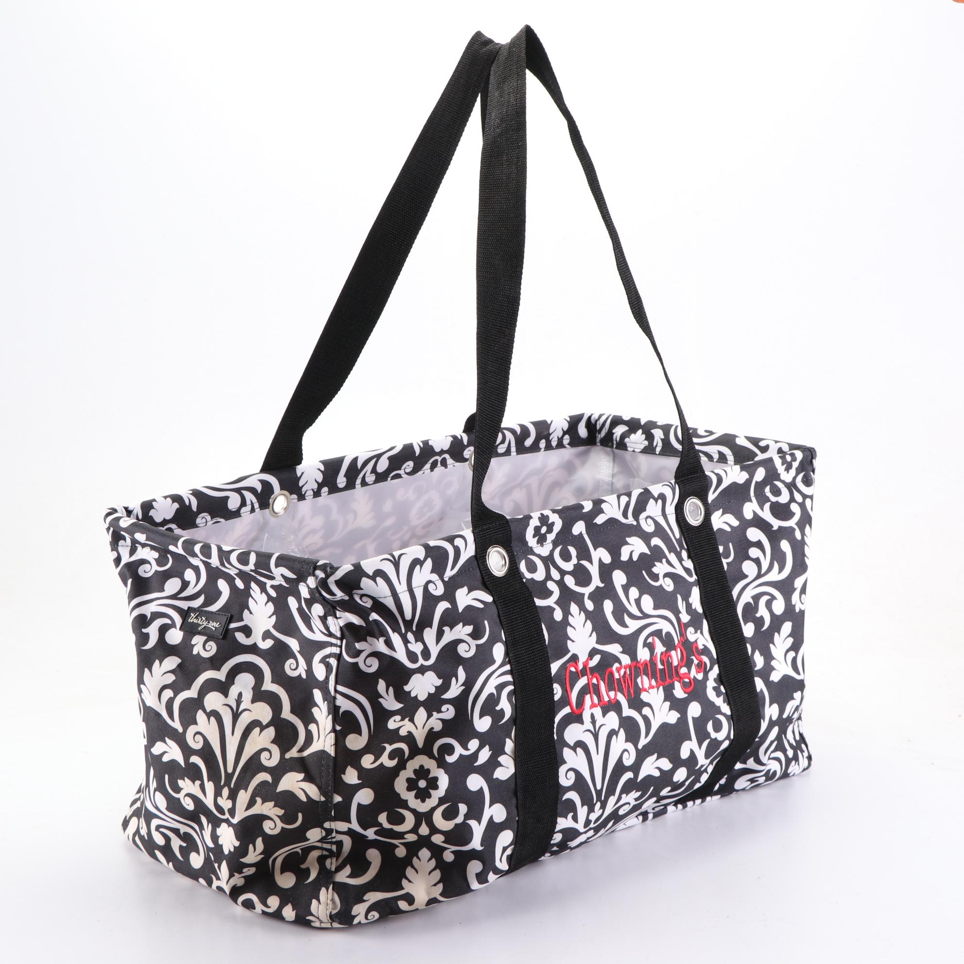 Thirty One Utility Totes, Della Q Zip Tote Bag, Other Wicker Bag, and More