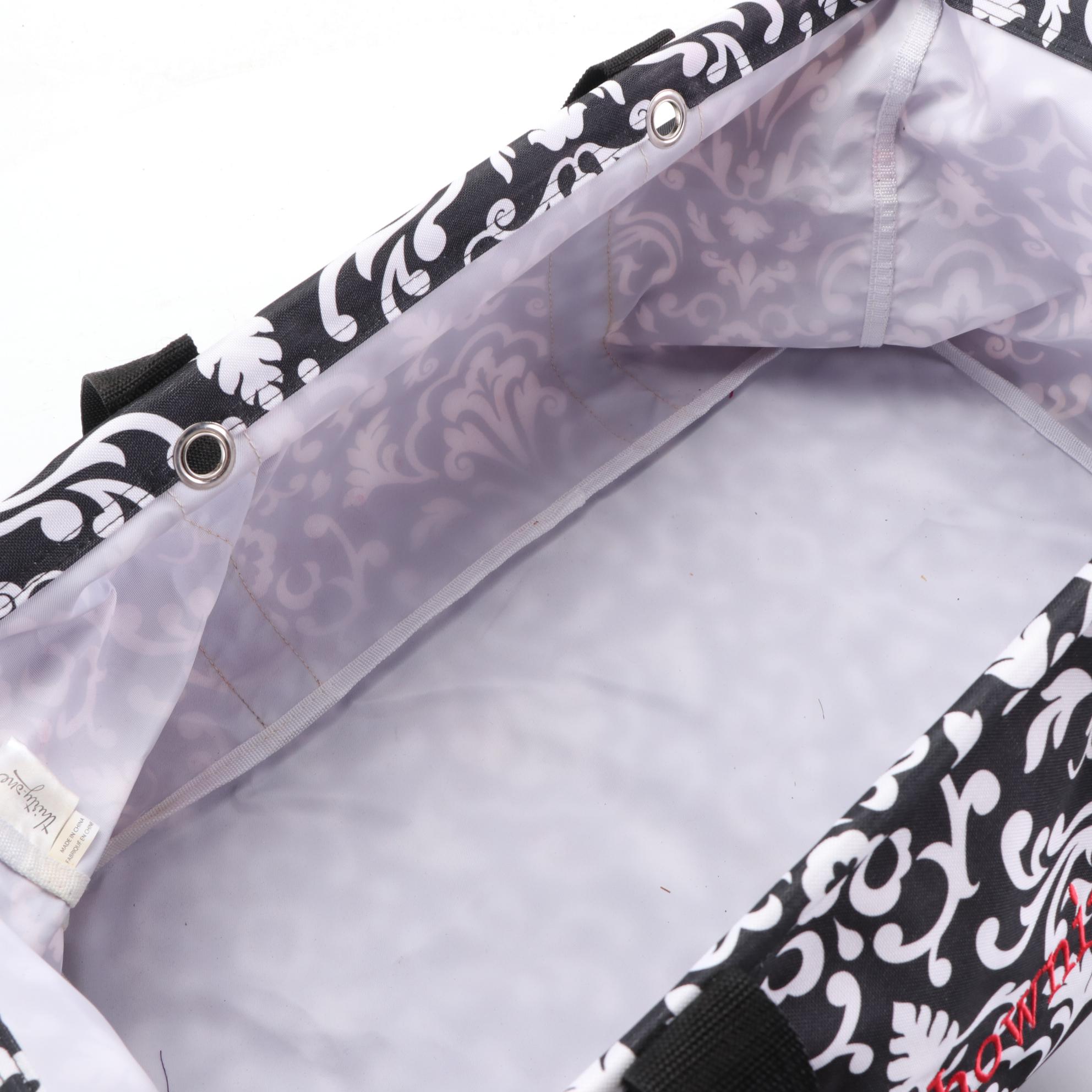 Thirty One Utility Totes, Della Q Zip Tote Bag, Other Wicker Bag, and More