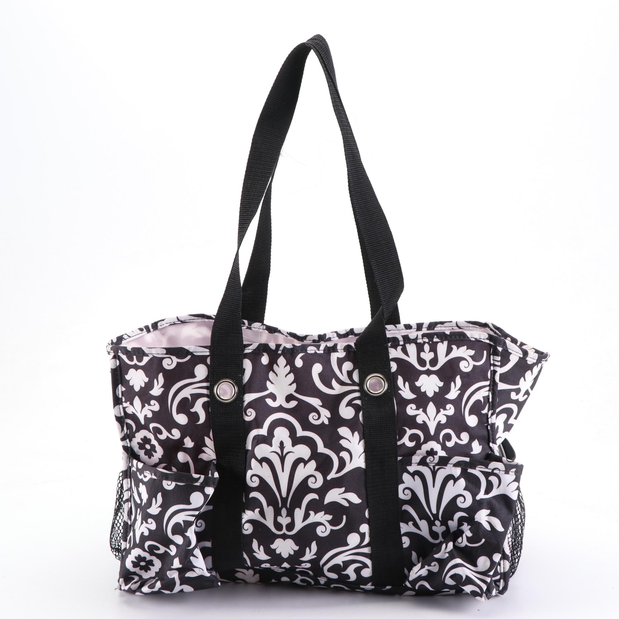 Thirty One Utility Totes, Della Q Zip Tote Bag, Other Wicker Bag, and More