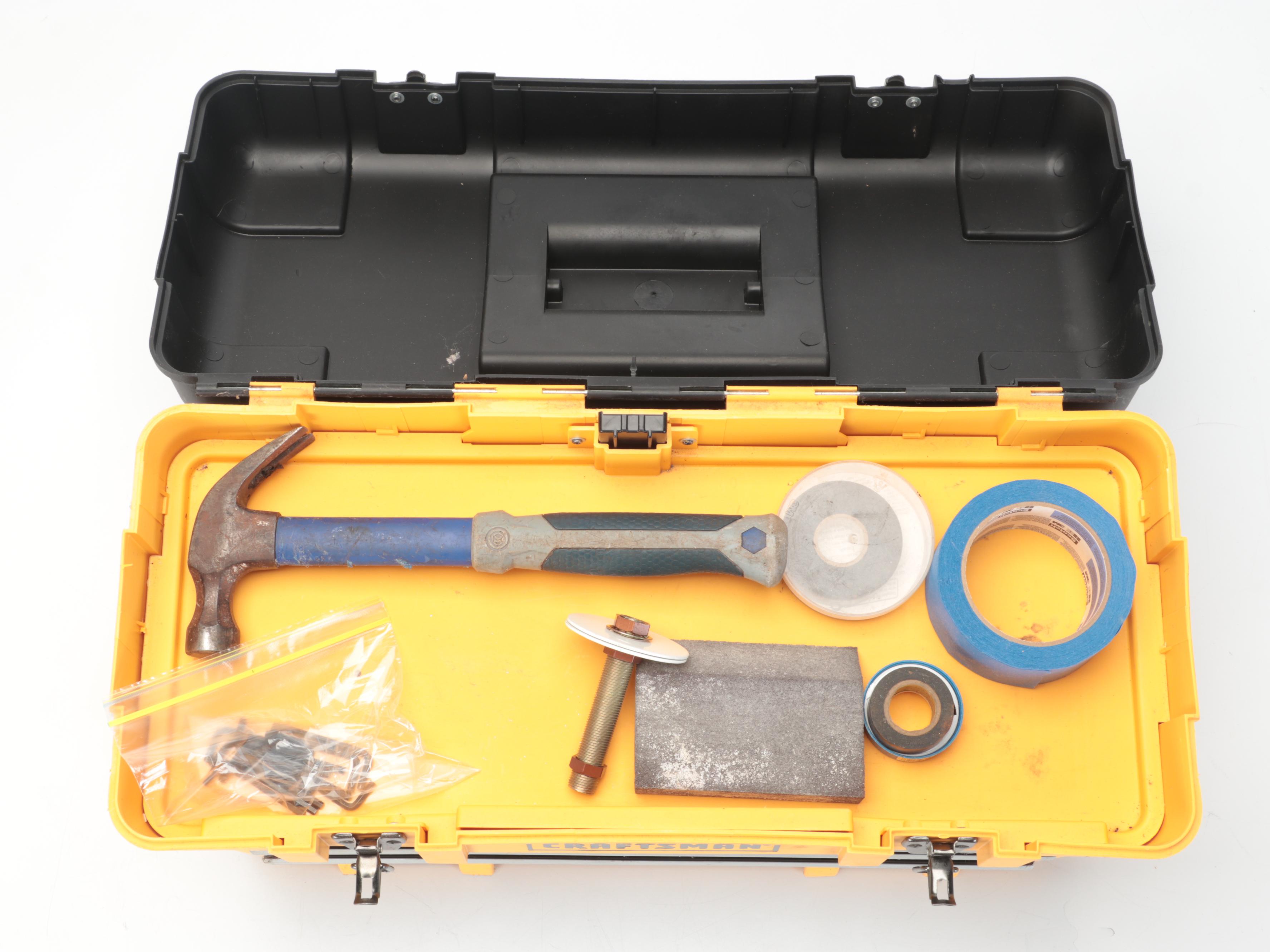 Craftsmen Plastic Portable Tool Cabinet with Screwdrivers, Pliers and More Tools