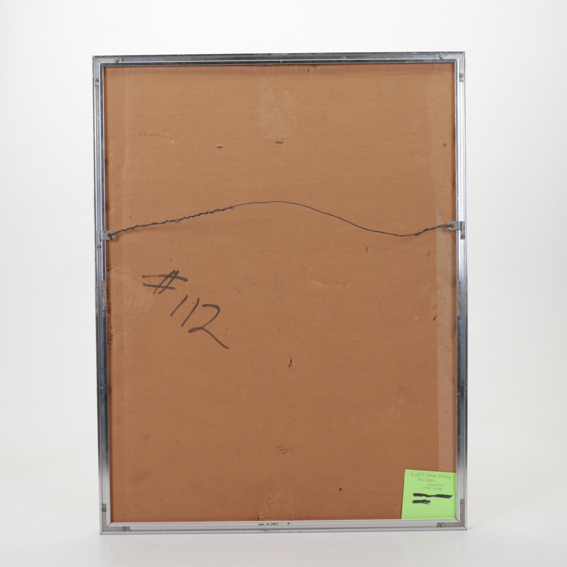 Philippe Lepatre Serigraph "Light From Galaxy," Circa 1974